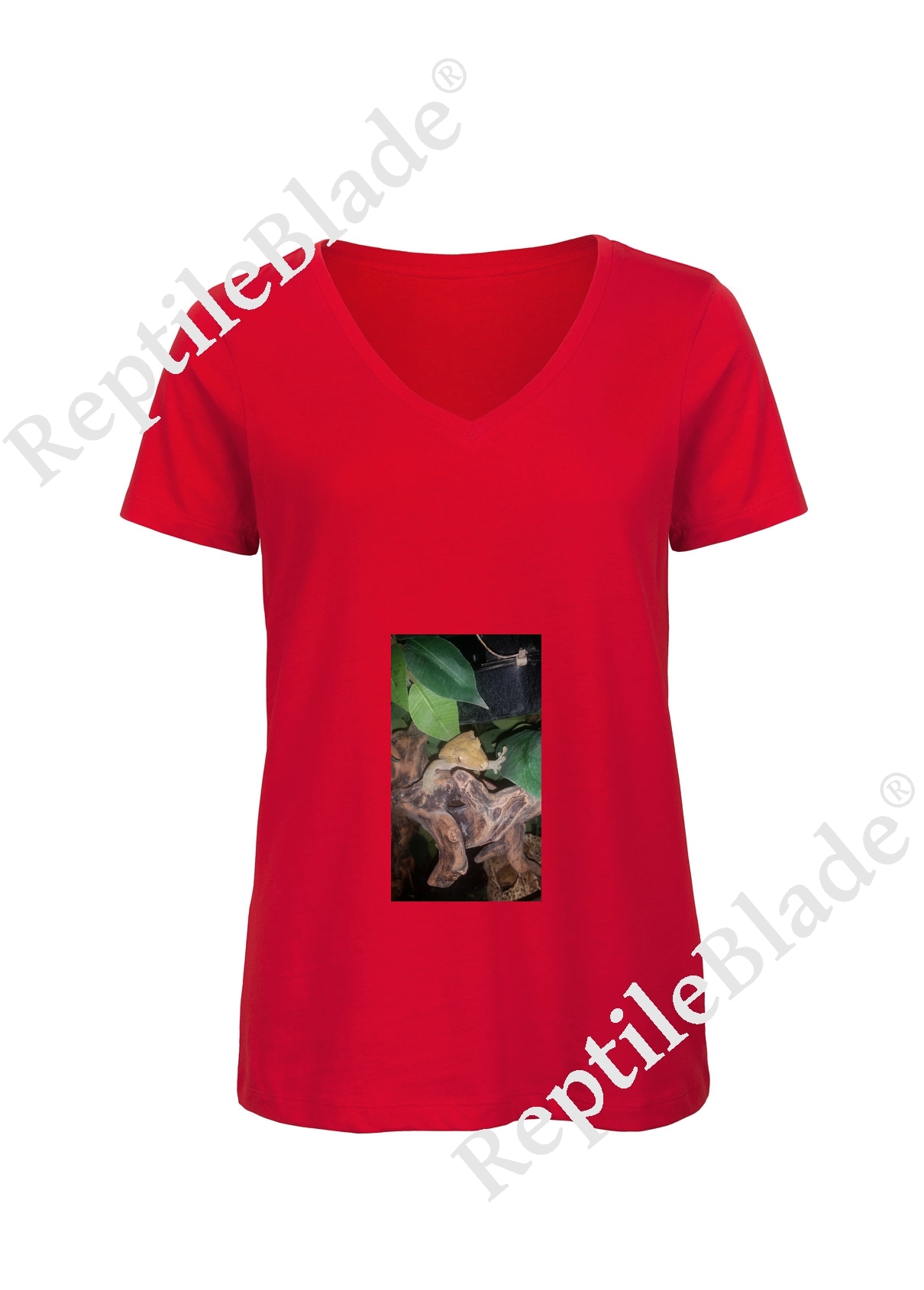 Miniature T-shirt femme col v "Lilo tortues"