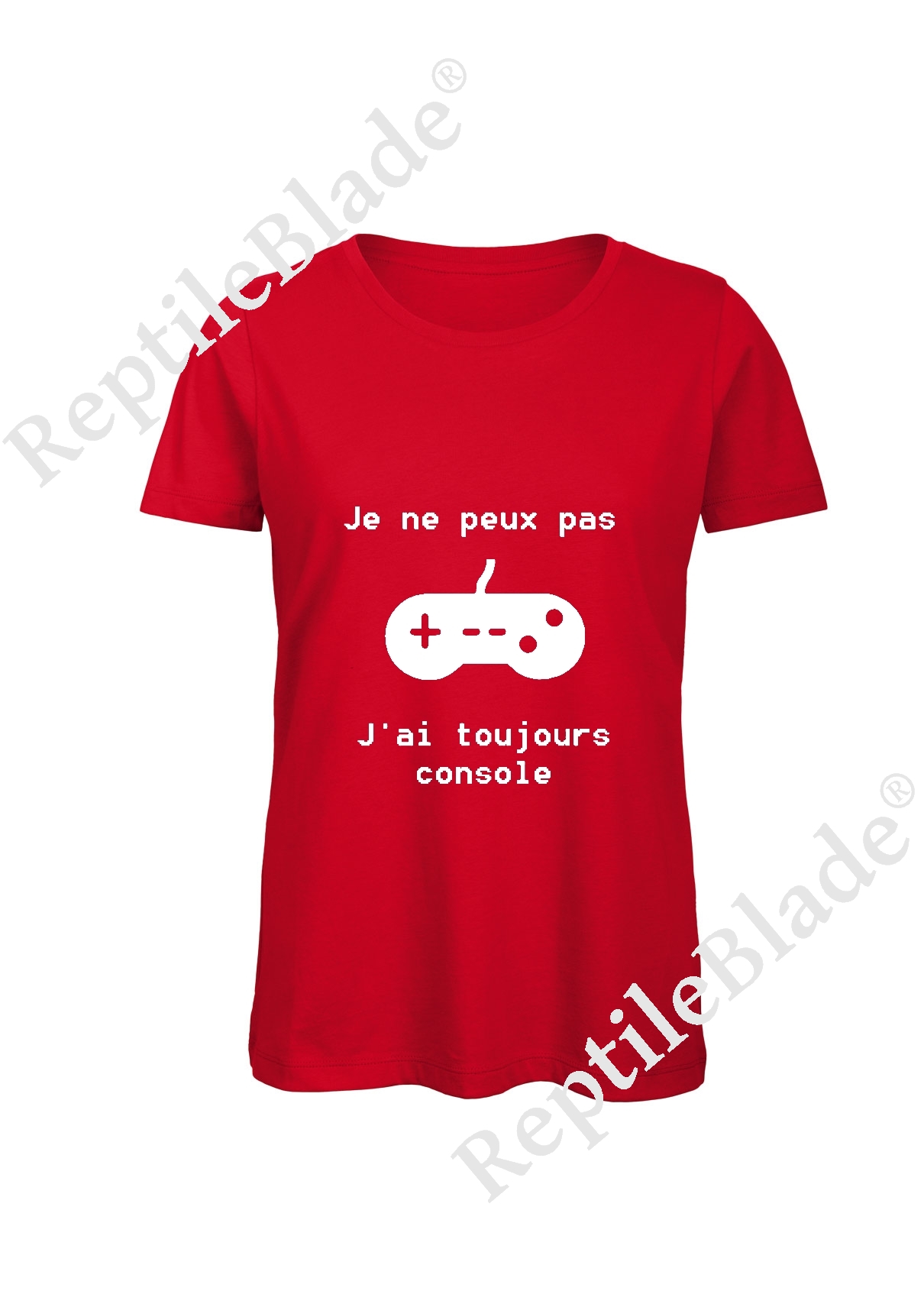 Miniature T-shirt femme "Je peux pas j'ai toujours console"