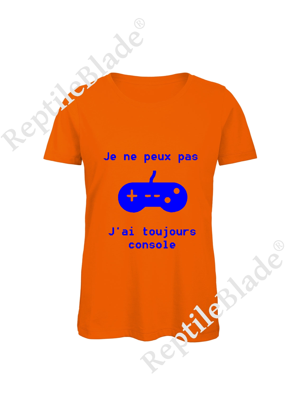 Miniature T-shirt femme "Je peux pas j'ai toujours console"