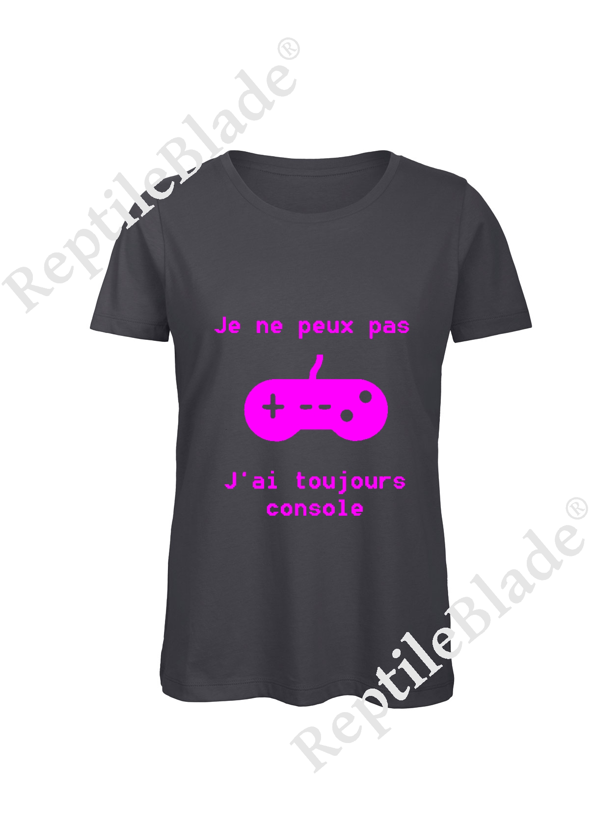Miniature T-shirt femme "Je peux pas j'ai toujours console"