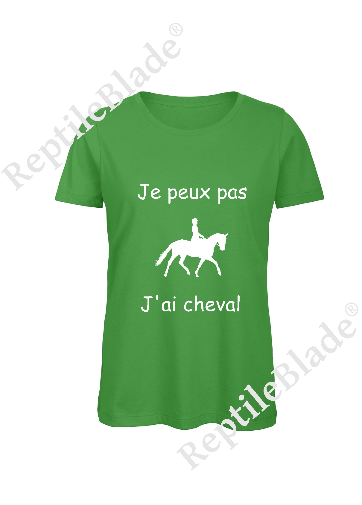 Miniature T-shirt femme "Je peux pas j'ai cheval"