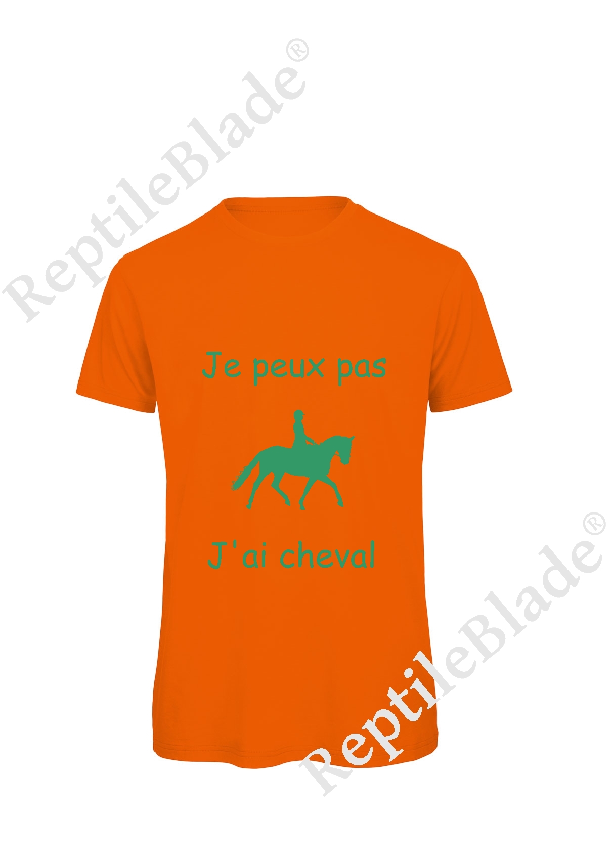 Miniature T-shirt homme "Je peux pas j'ai cheval"