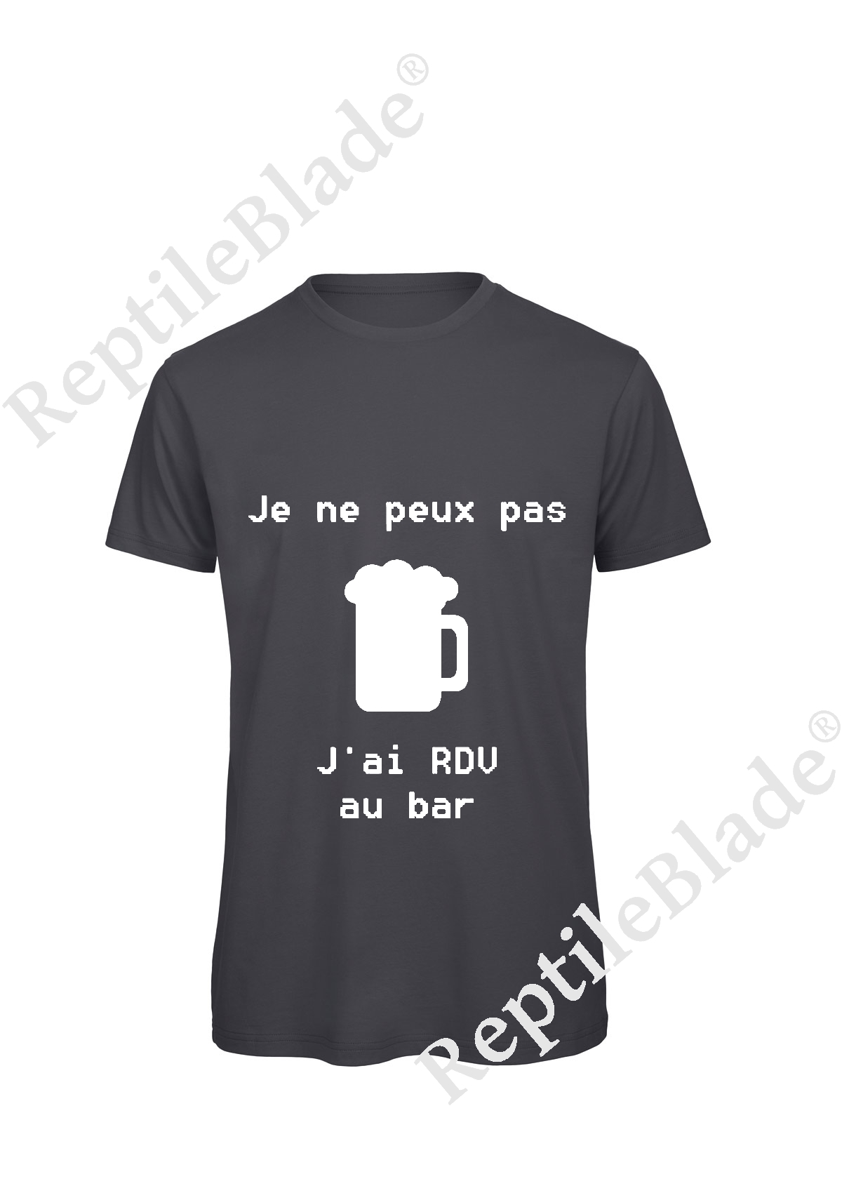 Miniature T-shirt homme "Je peux pas j'ai rdv au bar"