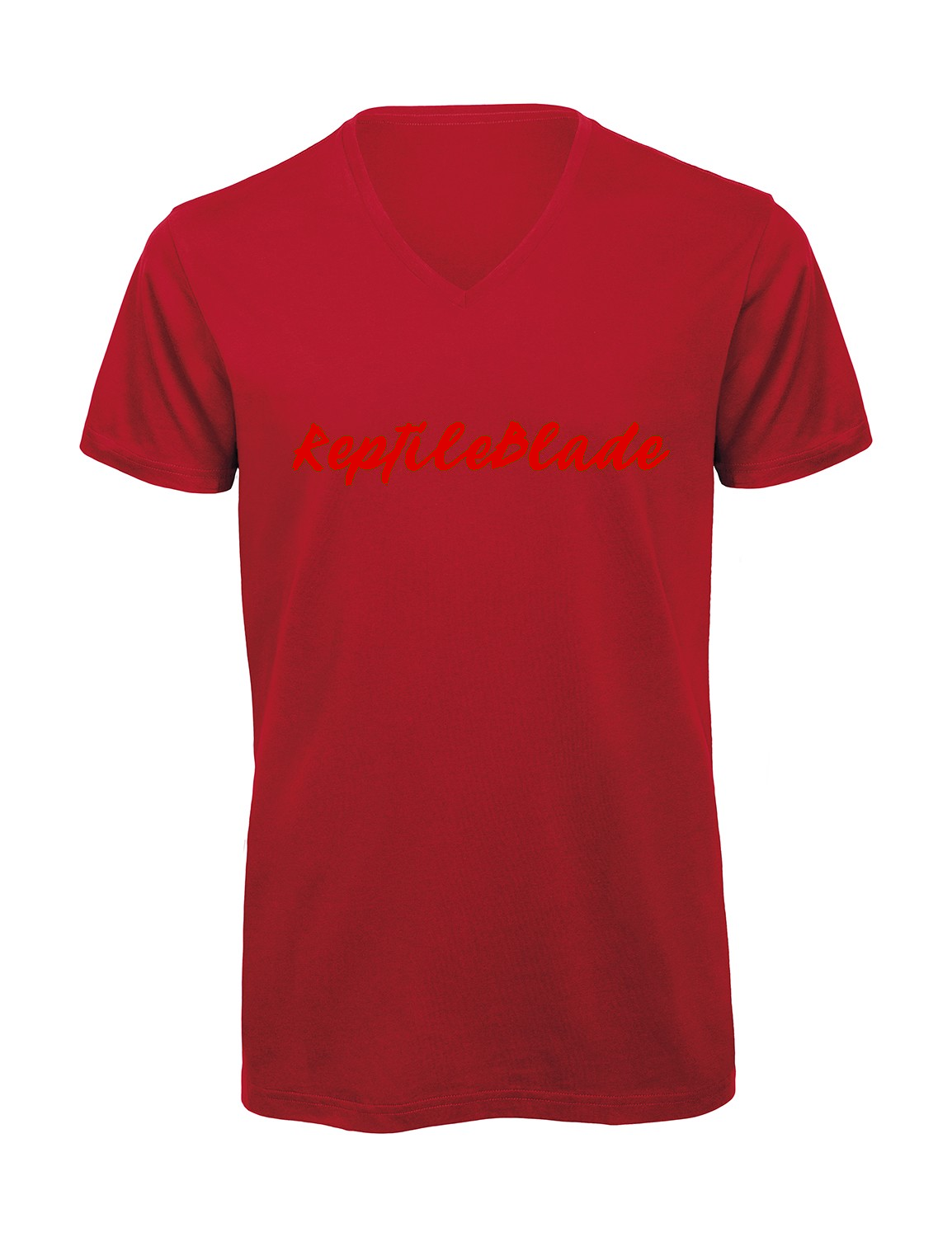 Miniature T-shirt homme col v "Reptileblade"