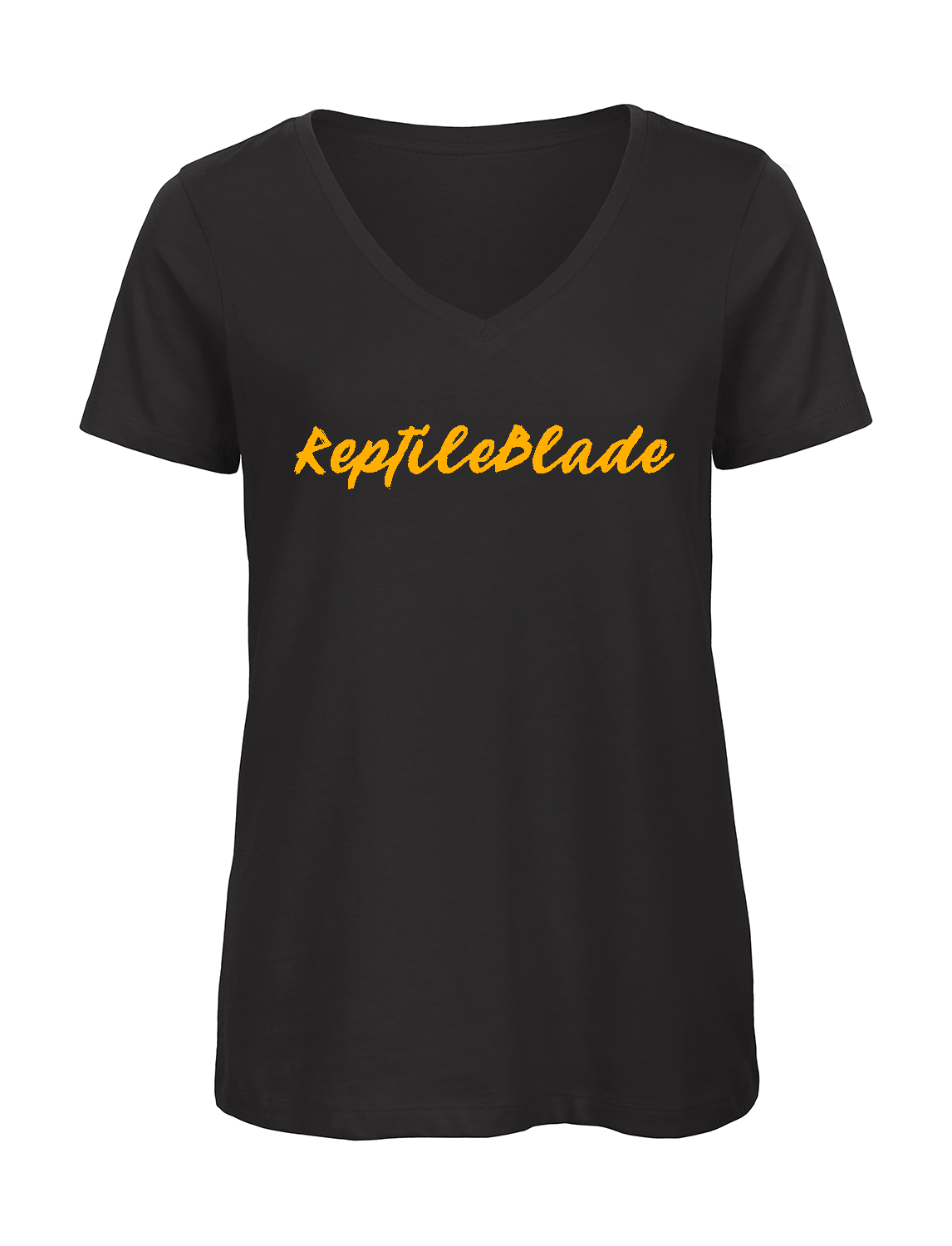 Miniature T-shirt femme col v "ReptileBlade"