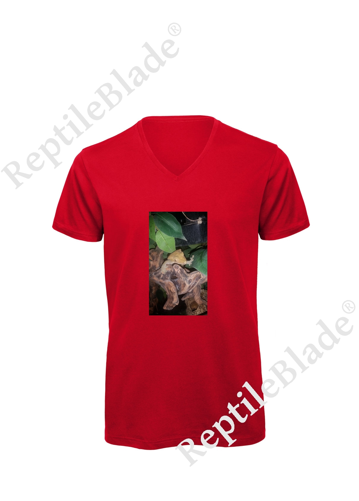 Miniature T-shirt homme col v "Lilo tortues"