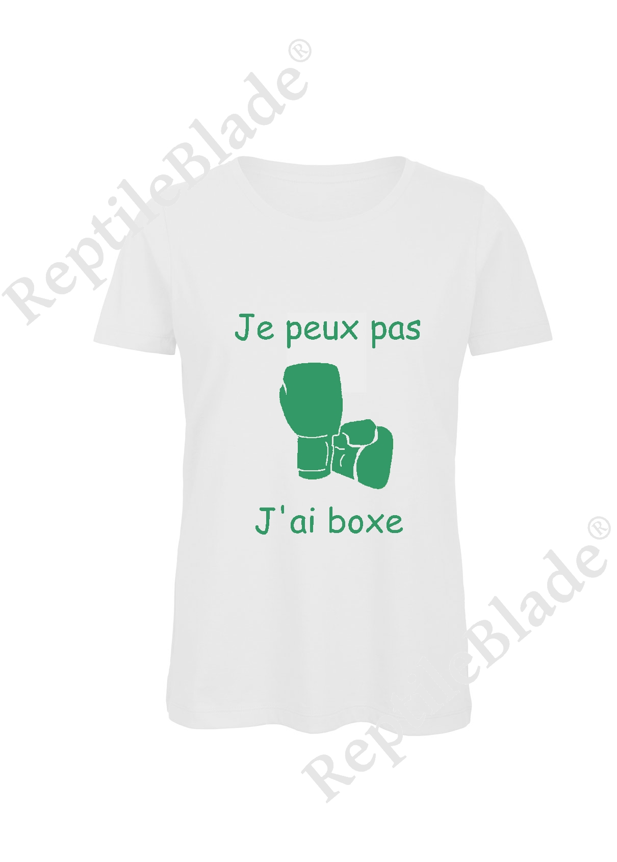 Miniature T-shirt femme "Je peux pas j'ai boxe"