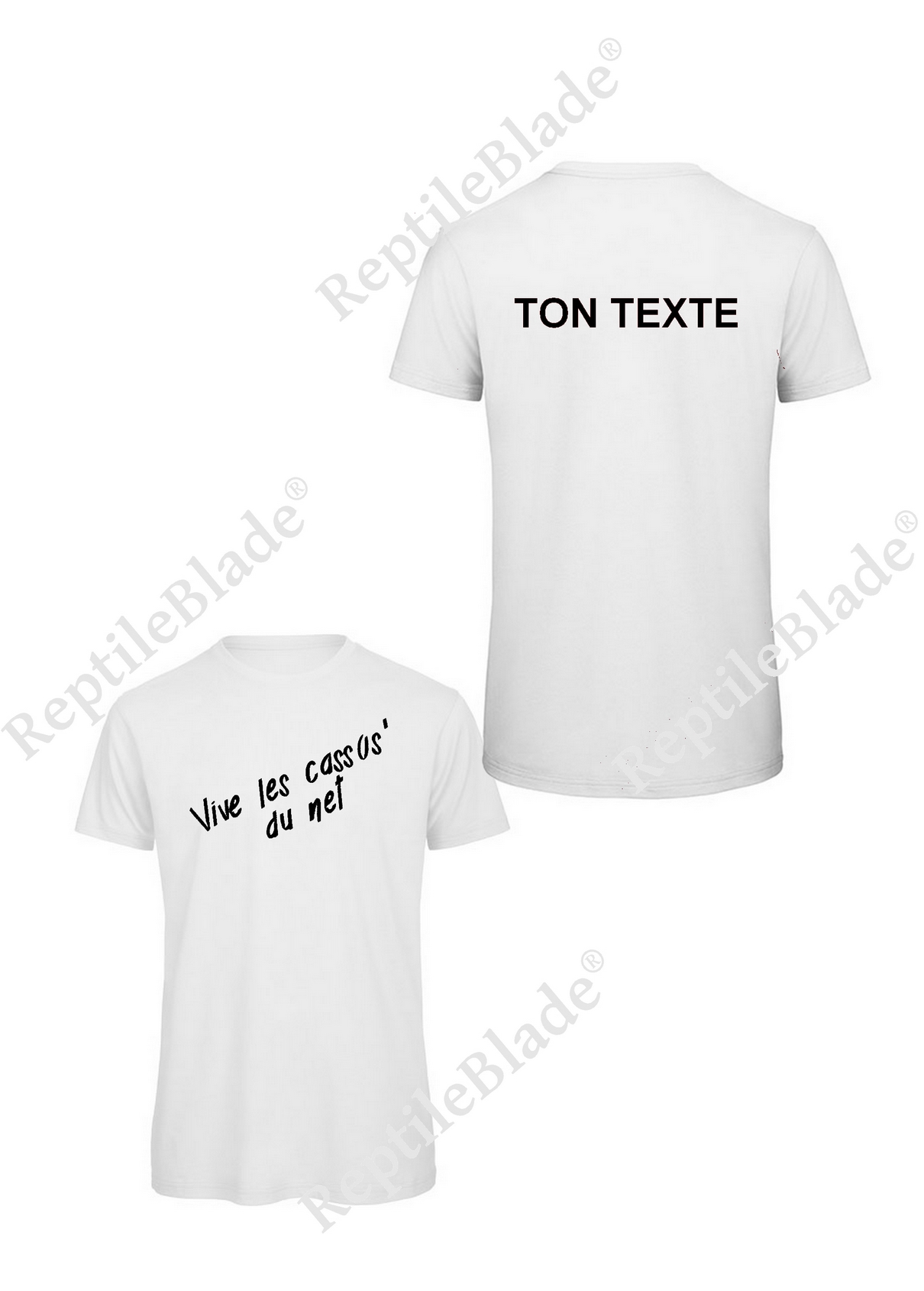 Miniature T-shirt homme "Vive les cassos' du net"