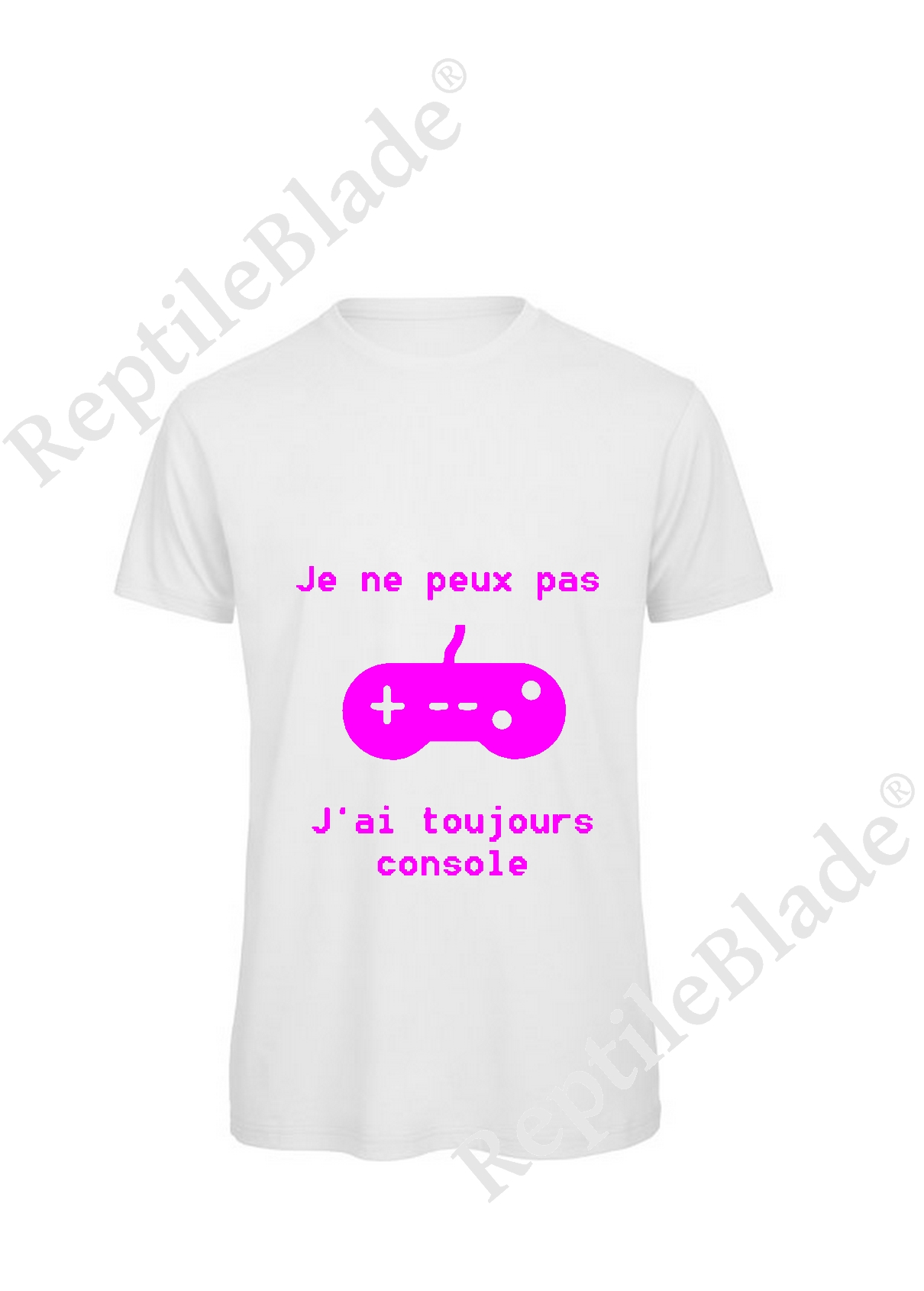 Miniature T-shirt homme "Je peux pas j'ai toujours console"