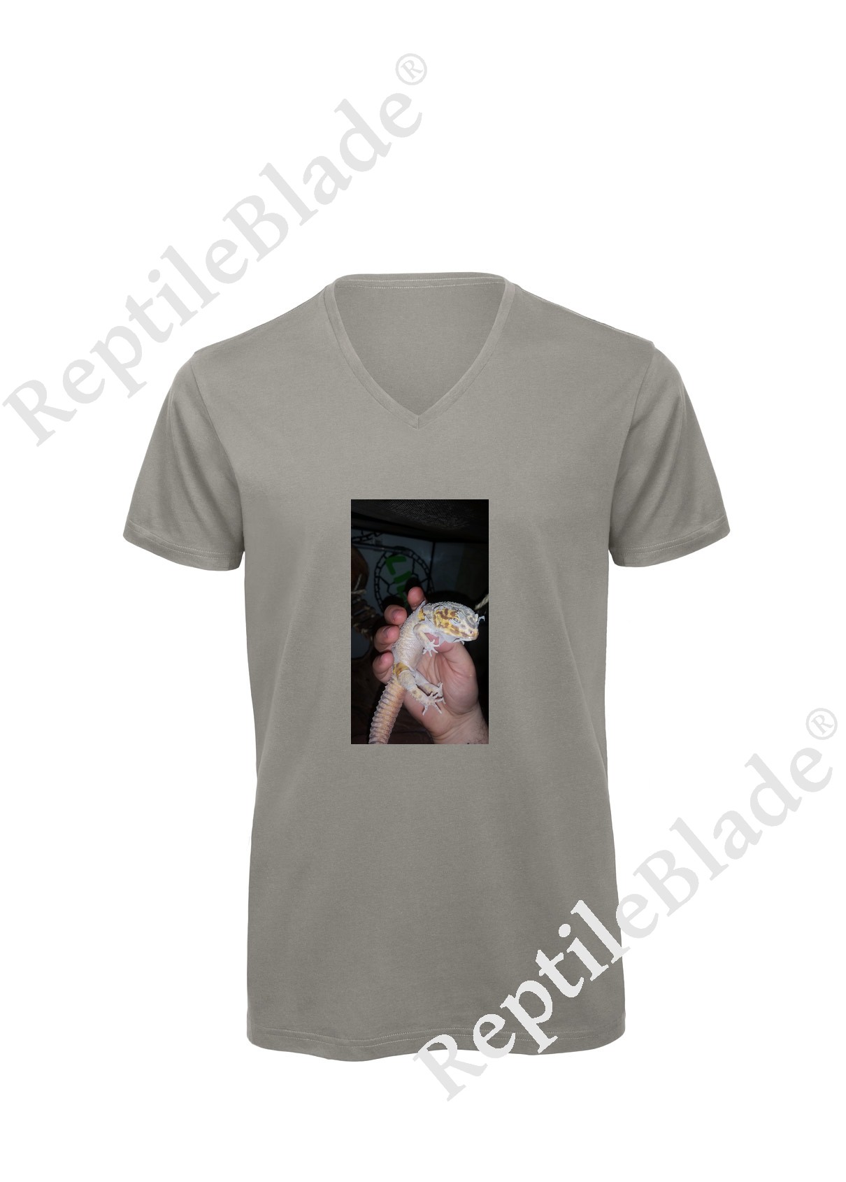 Miniature T-shirt homme col v "Lilo tortues"
