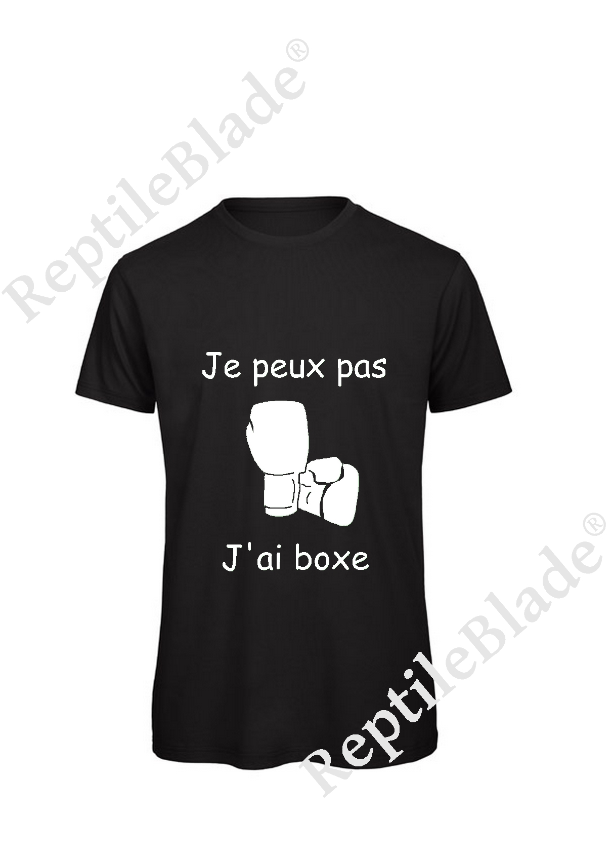 Miniature T-shirt homme "Je peux pas j'ai boxe"
