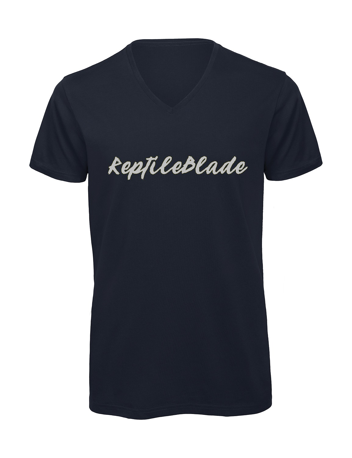 Miniature T-shirt homme col v "Reptileblade"