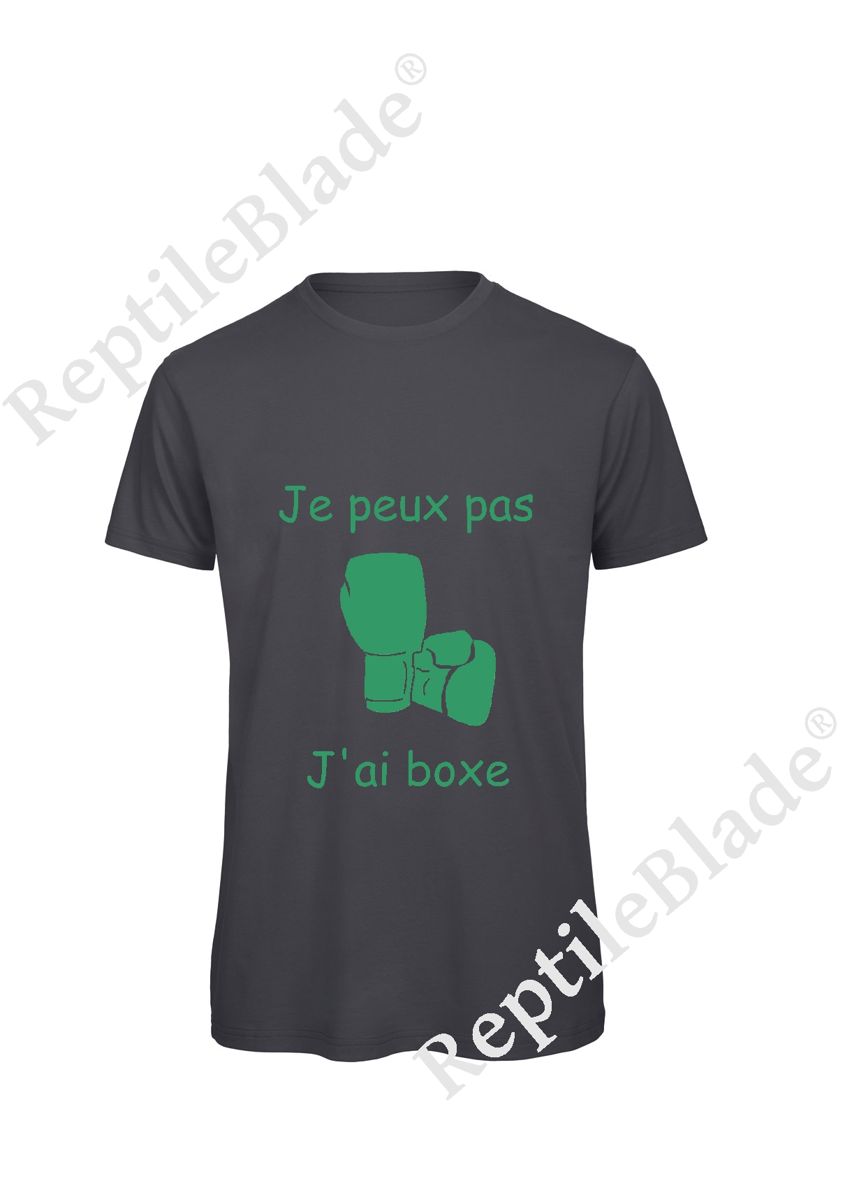 Miniature T-shirt homme "Je peux pas j'ai boxe"