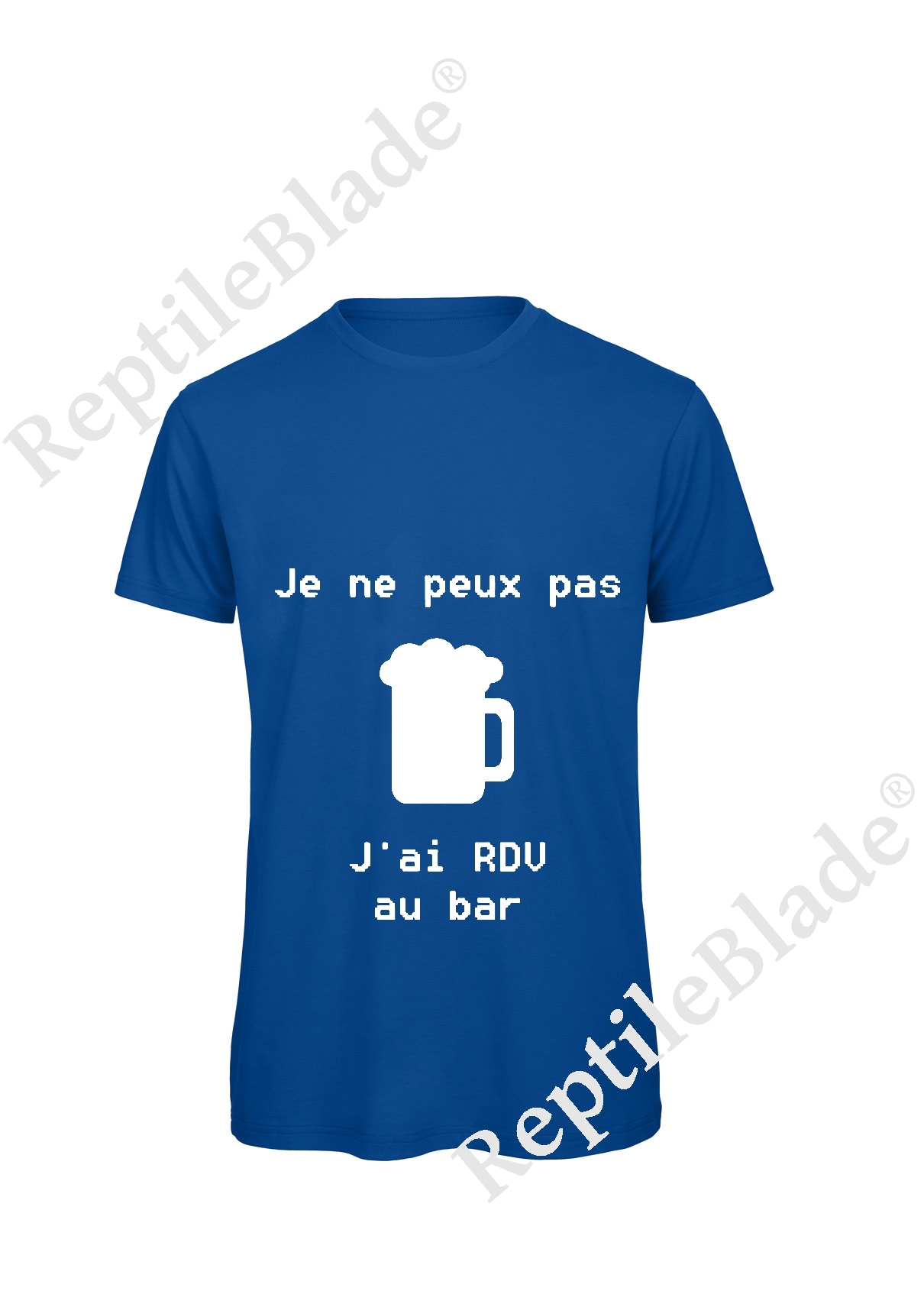 Miniature T-shirt homme "Je peux pas j'ai rdv au bar"