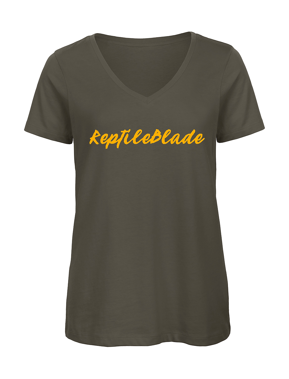 Thumbnail: T-shirt femme col v "ReptileBlade"
