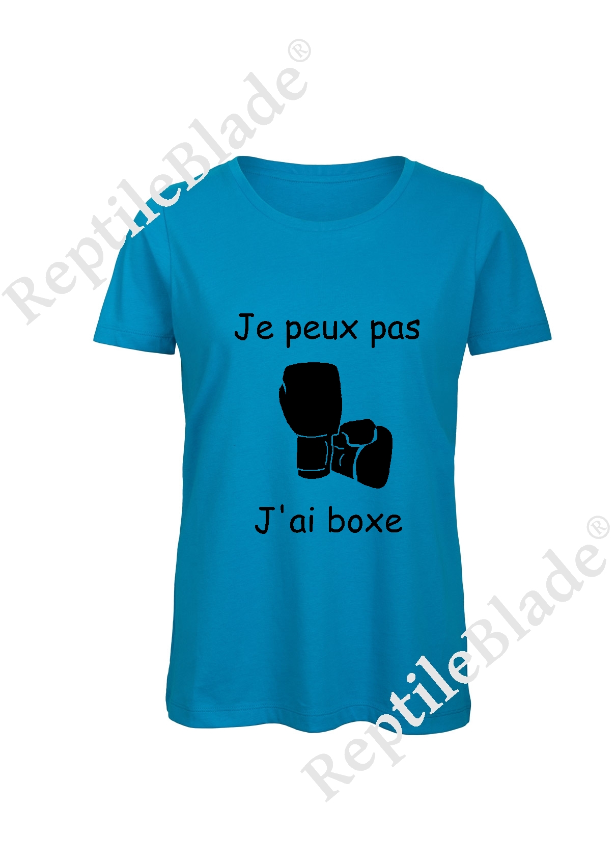 T-shirt femme "Je peux pas j'ai boxe"