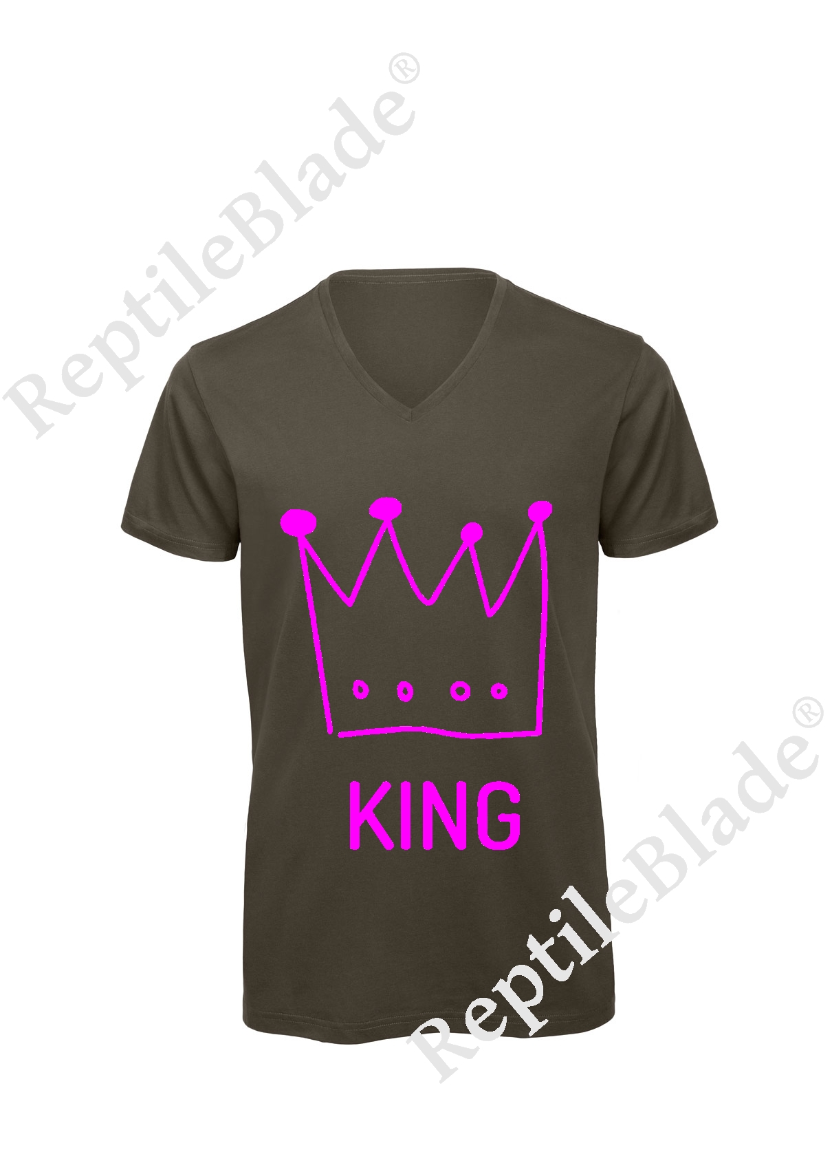 Miniature T-shirt homme col v "king"