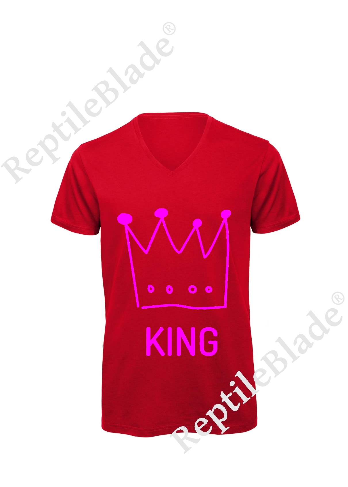 Miniature T-shirt homme col v "king"