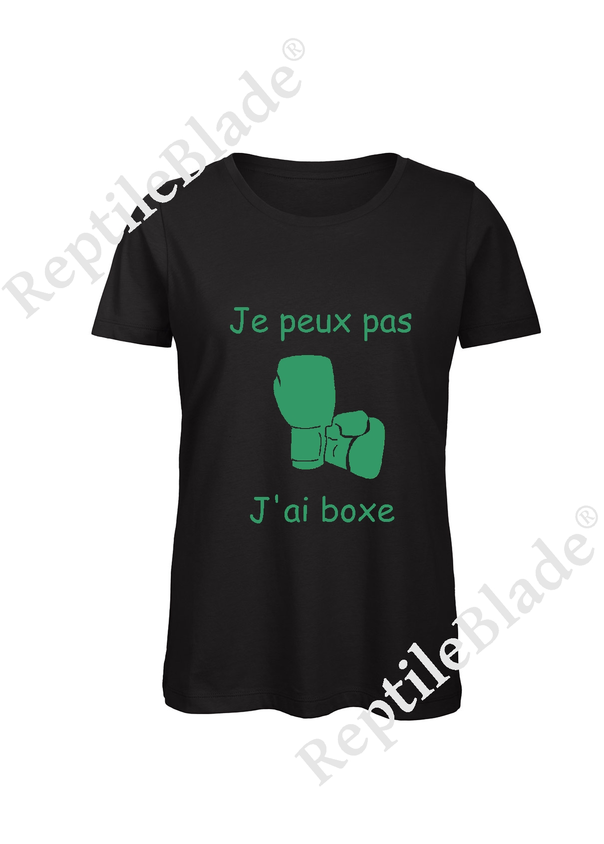 Miniature T-shirt femme "Je peux pas j'ai boxe"