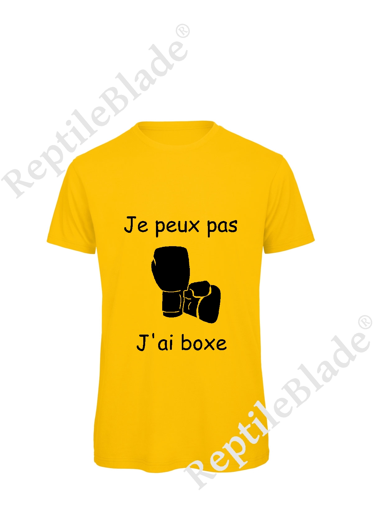 Miniature T-shirt homme "Je peux pas j'ai boxe"