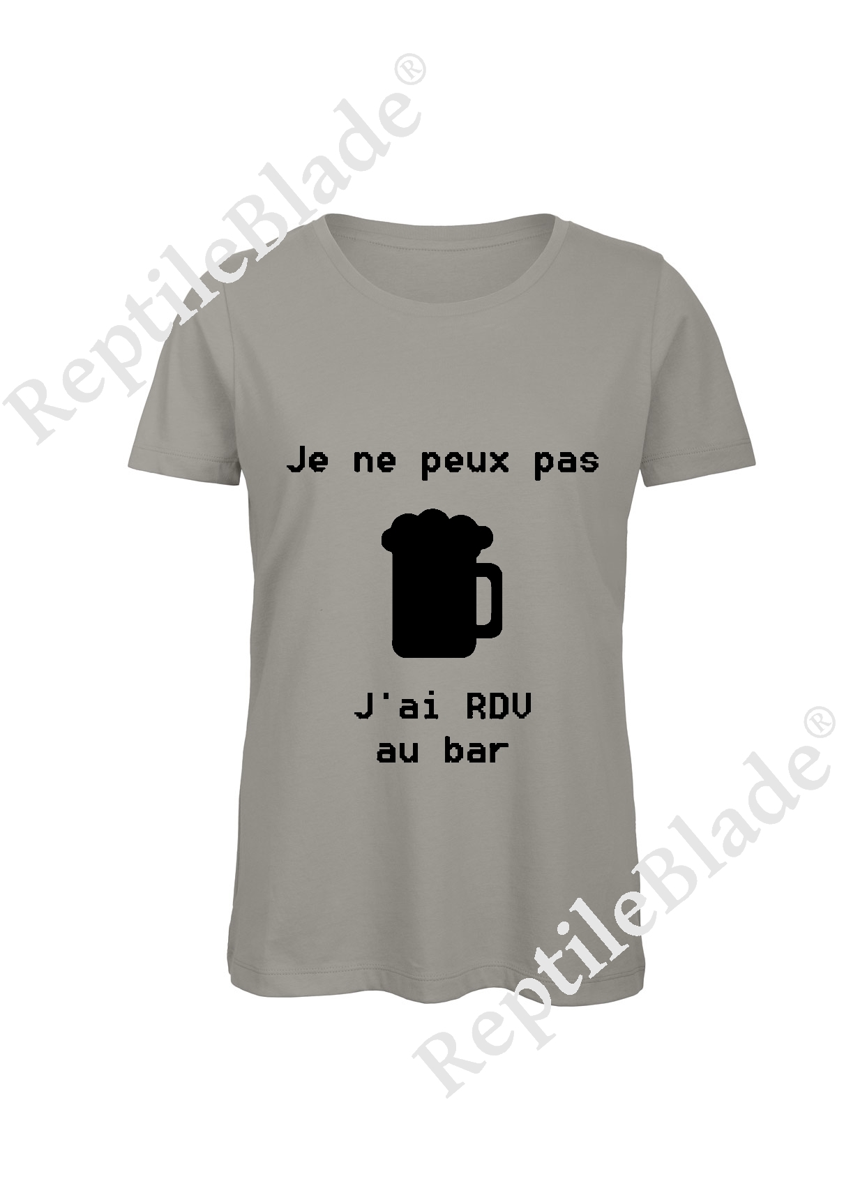 Miniature T-shirt femme "Je peux pas j'ai encore rdv au bar"
