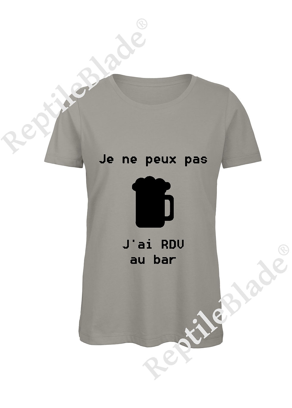 サムネイル： T-shirt femme "Je peux pas j'ai encore rdv au bar"