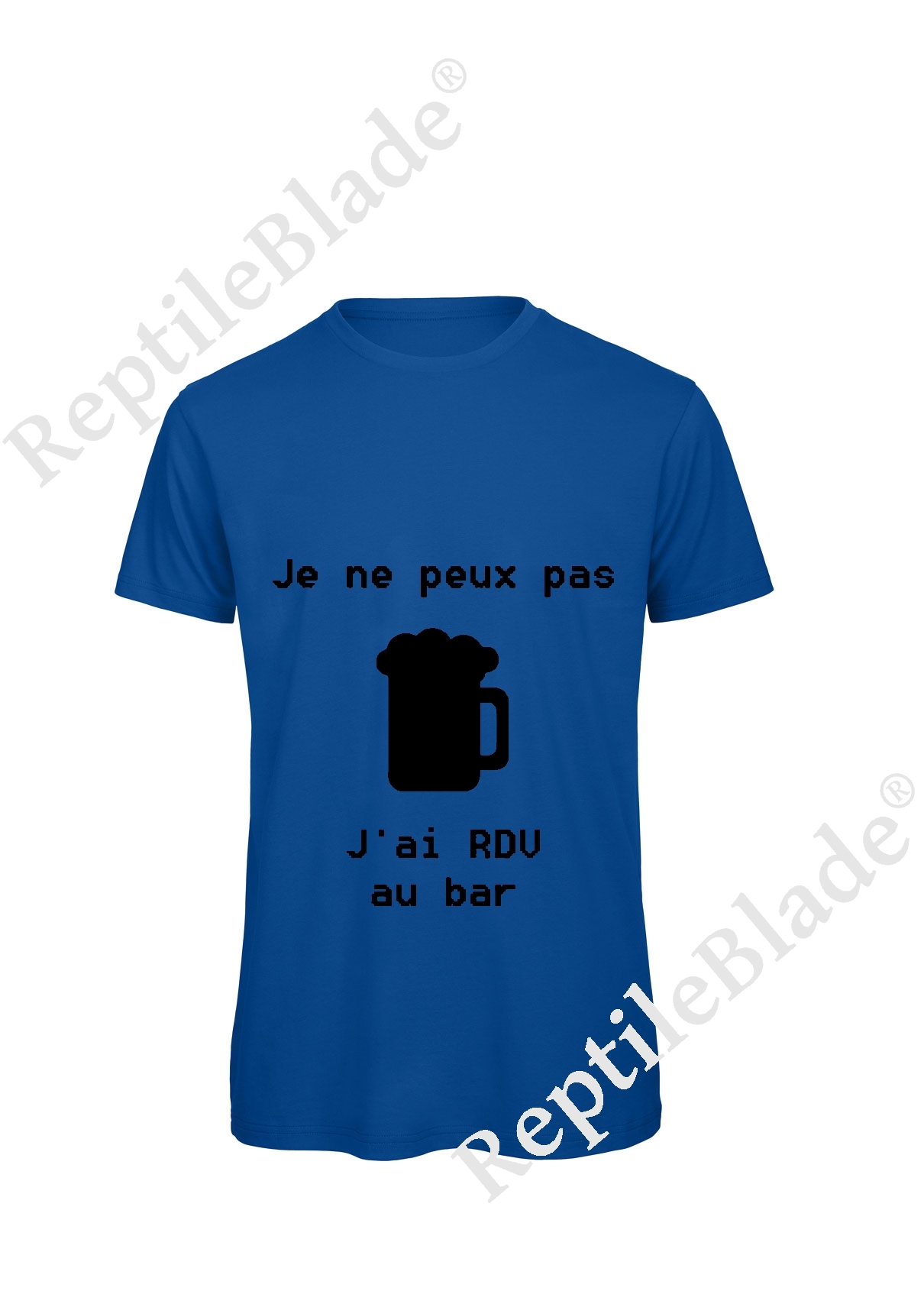 Miniature T-shirt homme "Je peux pas j'ai rdv au bar"