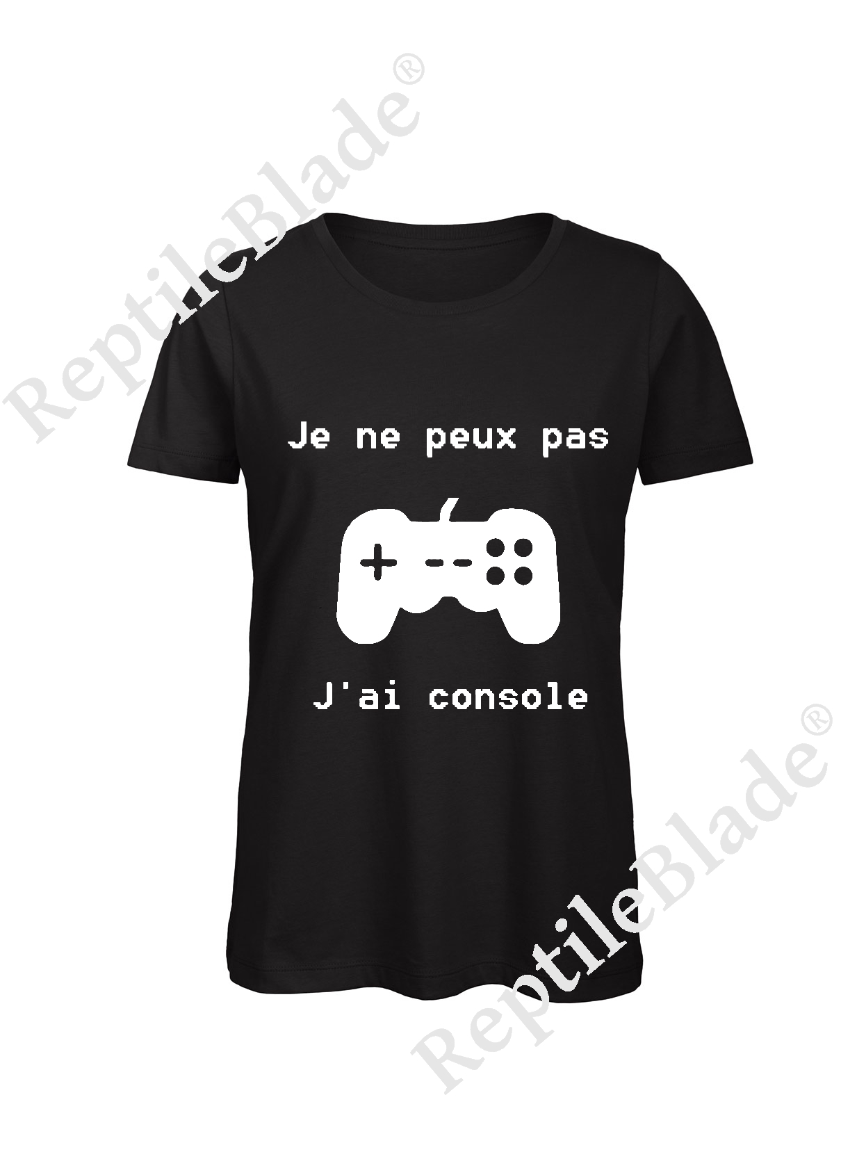 Miniature T-shirt femme "Je peux pas j'ai console"