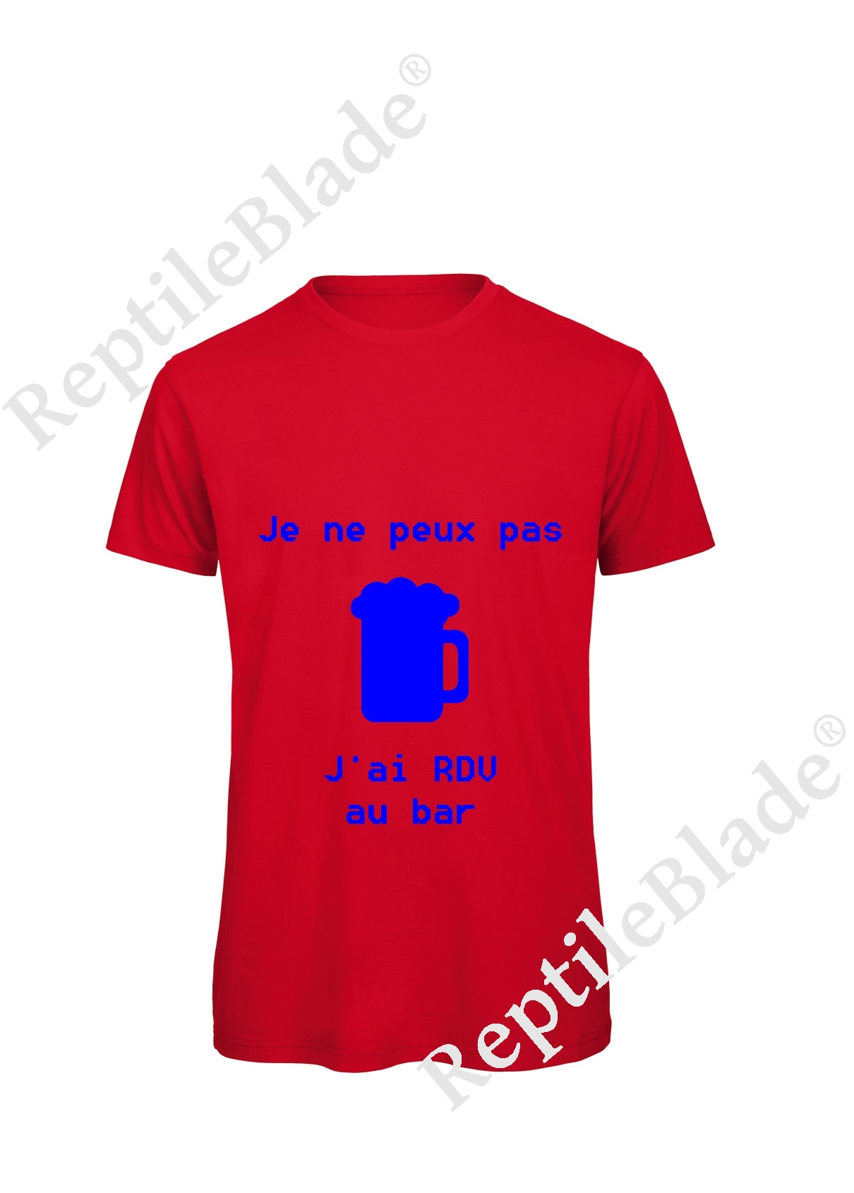 Miniature T-shirt homme "Je peux pas j'ai rdv au bar"