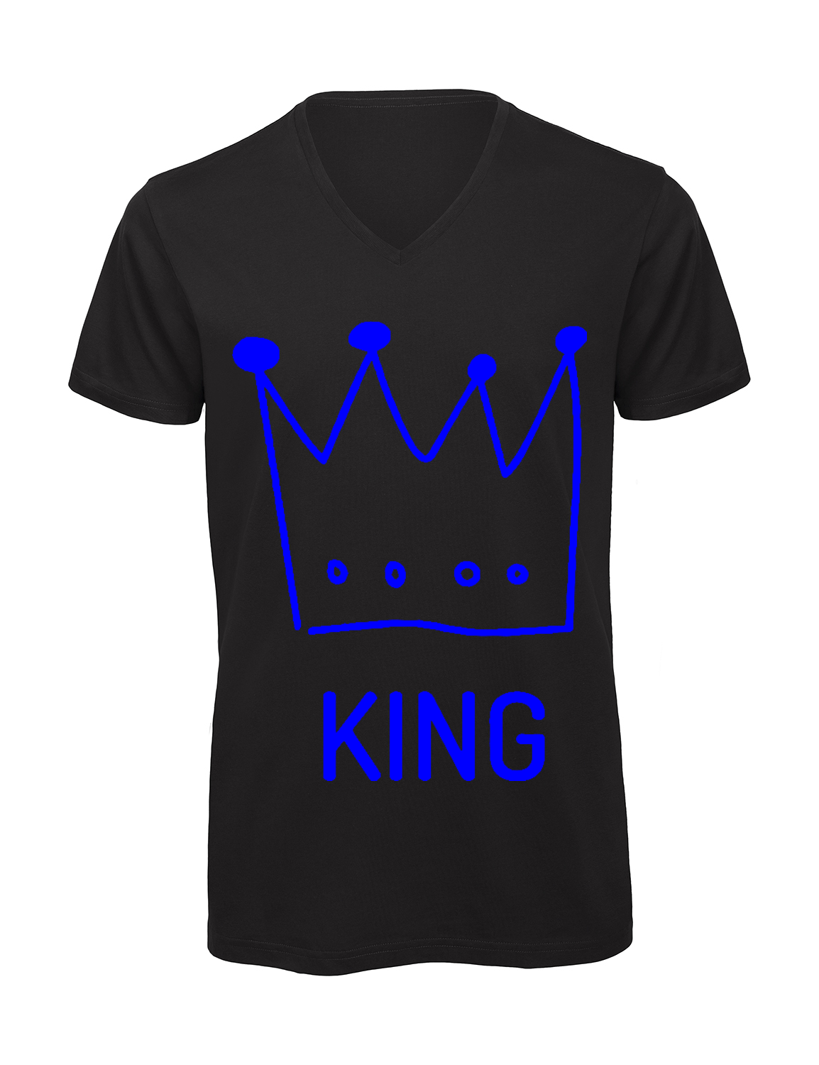 Miniature T-shirt homme col v "king"