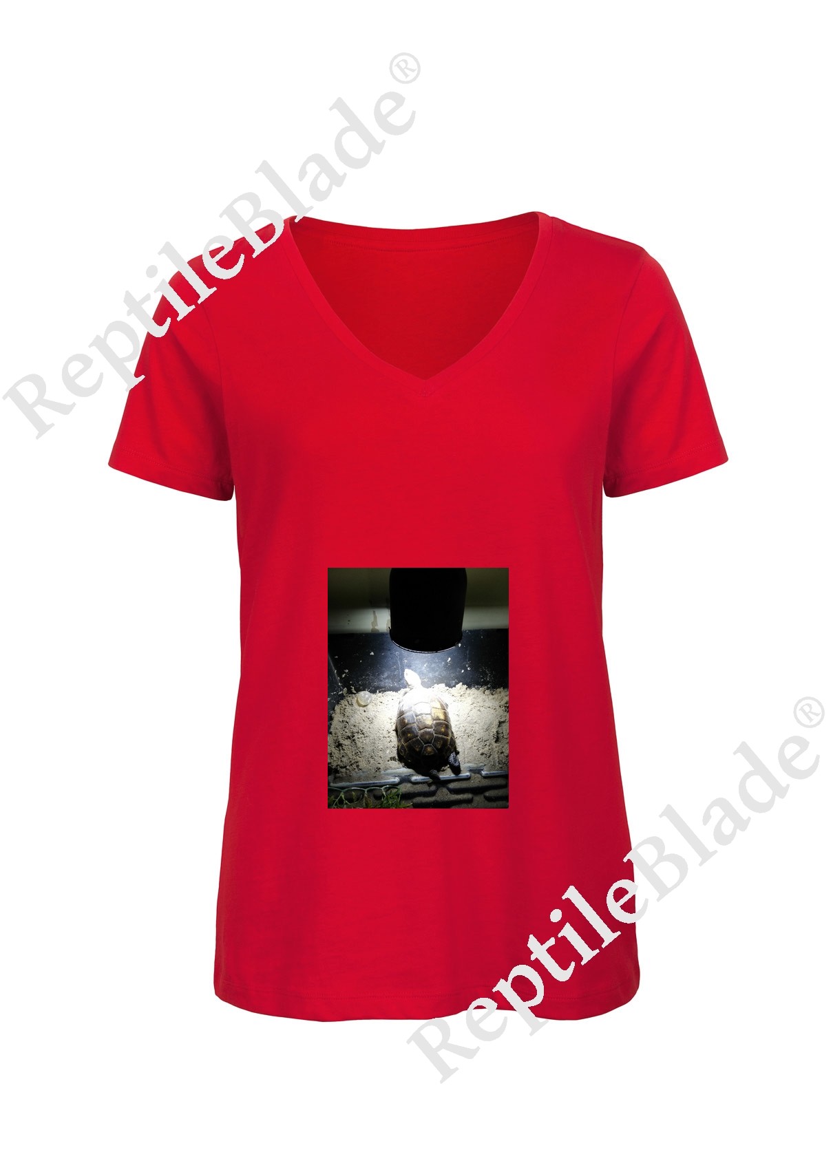 Miniature T-shirt femme col v "Lilo tortues"