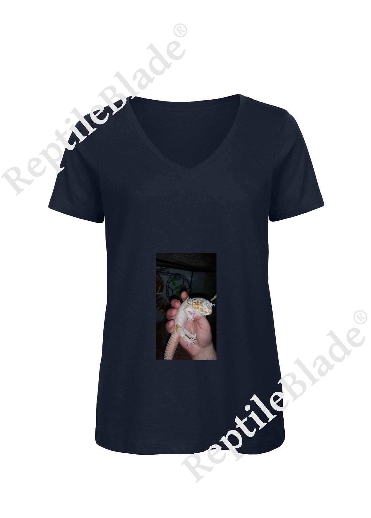 Miniature T-shirt femme col v "Lilo tortues"