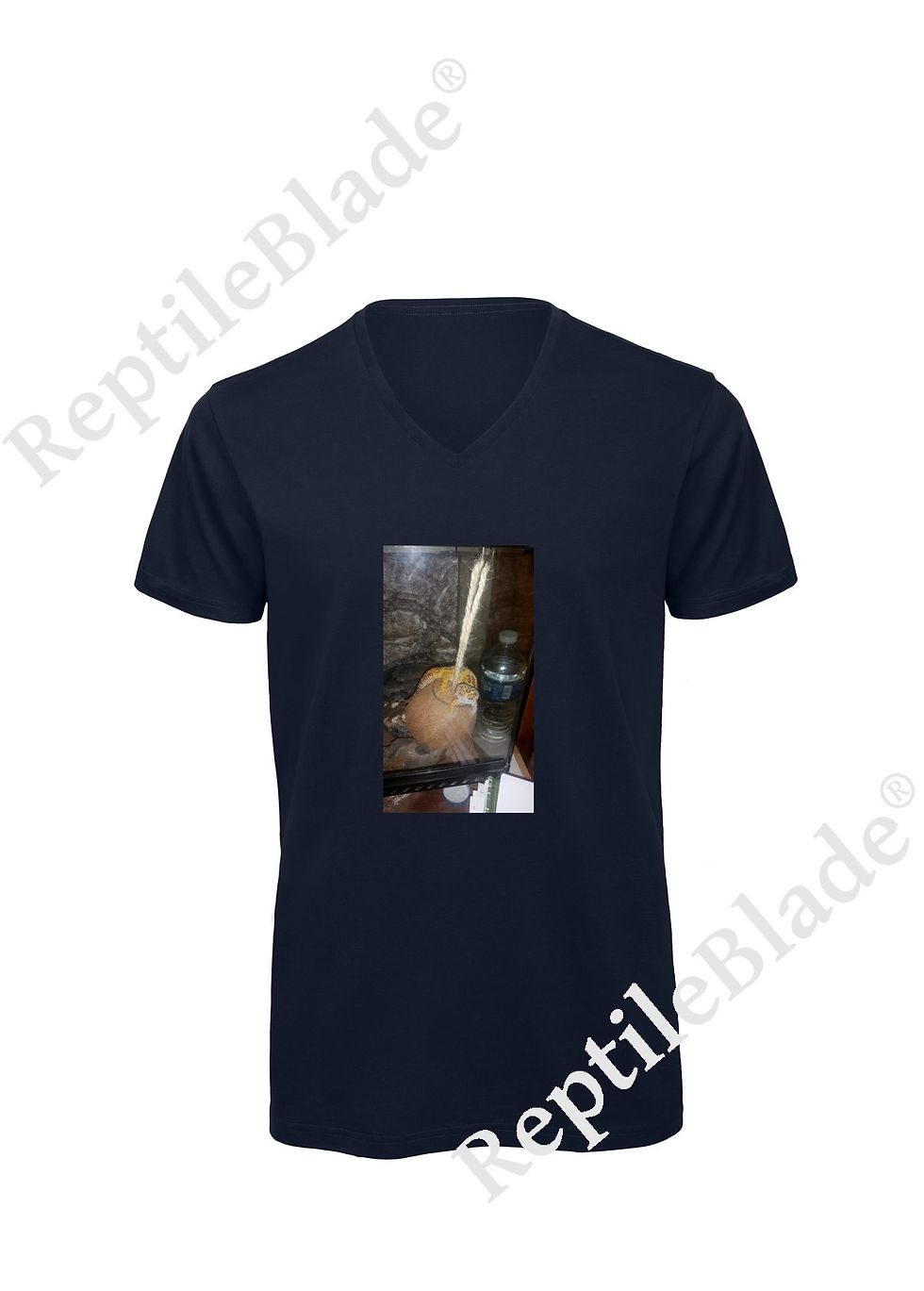 Miniaturbild: T-shirt homme col v "Lilo tortues"