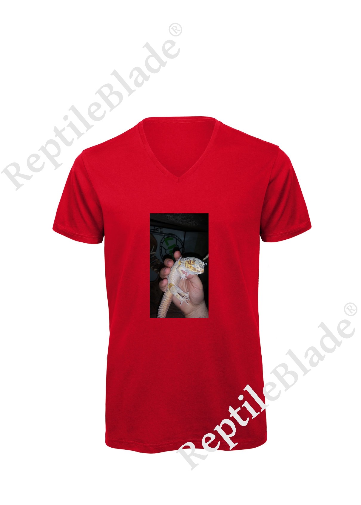 Miniature T-shirt homme col v "Lilo tortues"