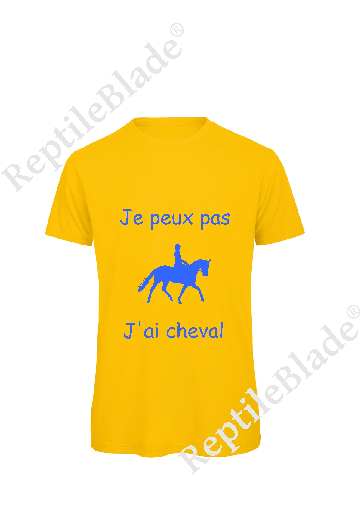 Miniature T-shirt homme "Je peux pas j'ai cheval"