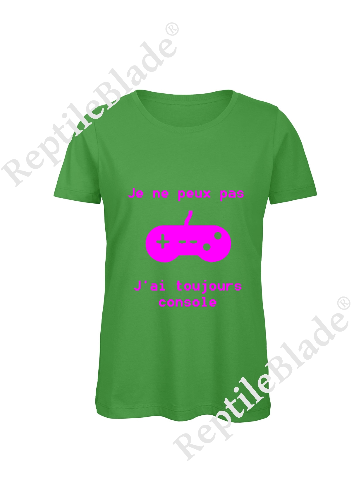 Miniature T-shirt femme "Je peux pas j'ai toujours console"