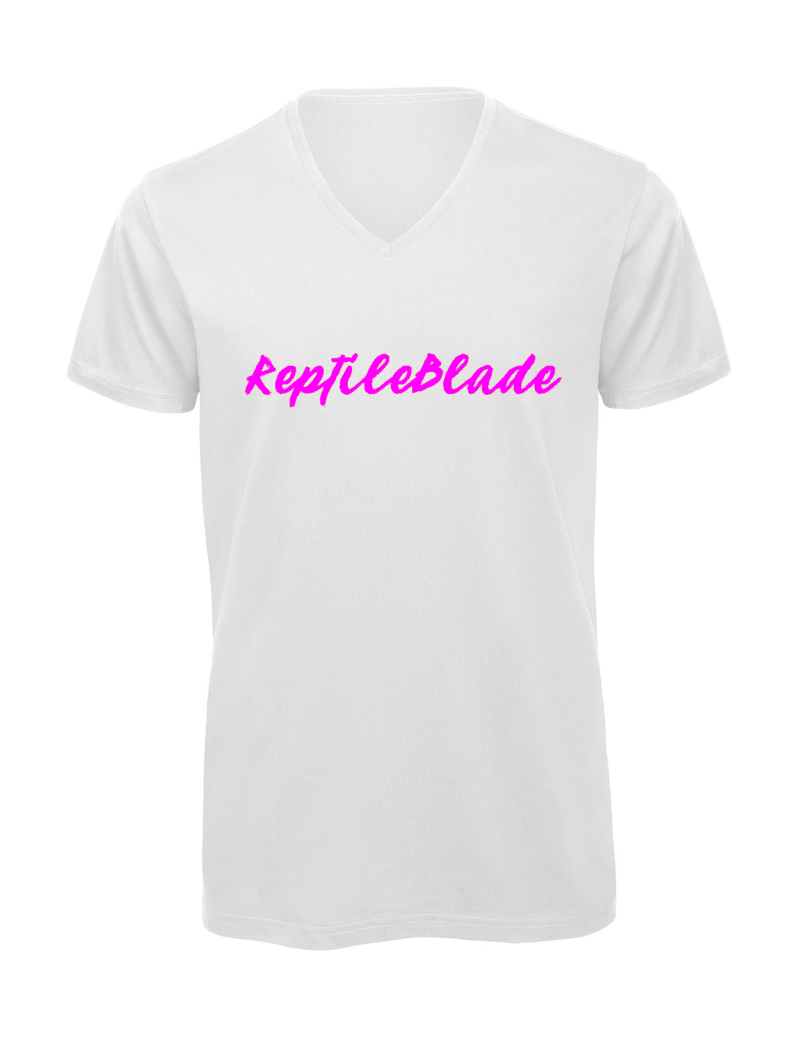 Miniature T-shirt homme col v "Reptileblade"