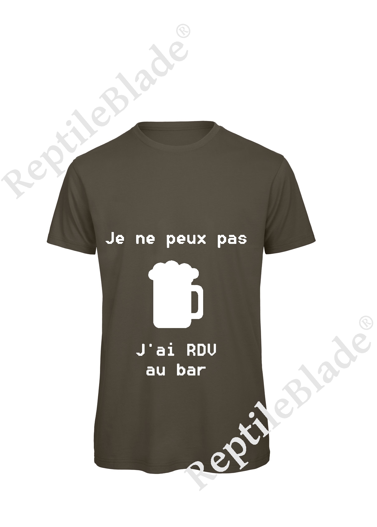 Miniature T-shirt homme "Je peux pas j'ai rdv au bar"