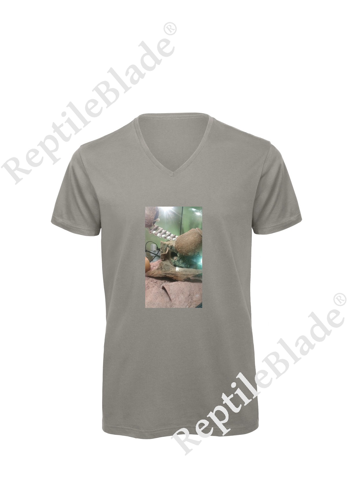 T-shirt homme col v "Lilo tortues"