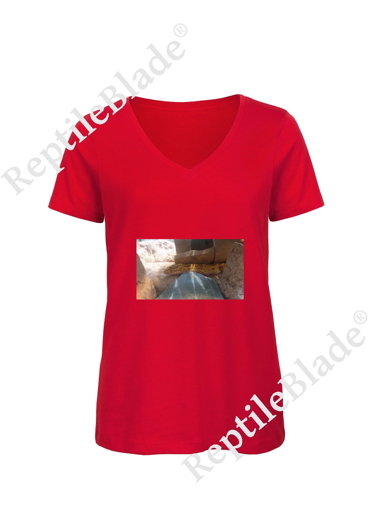Miniature T-shirt femme col v "Lilo tortues"