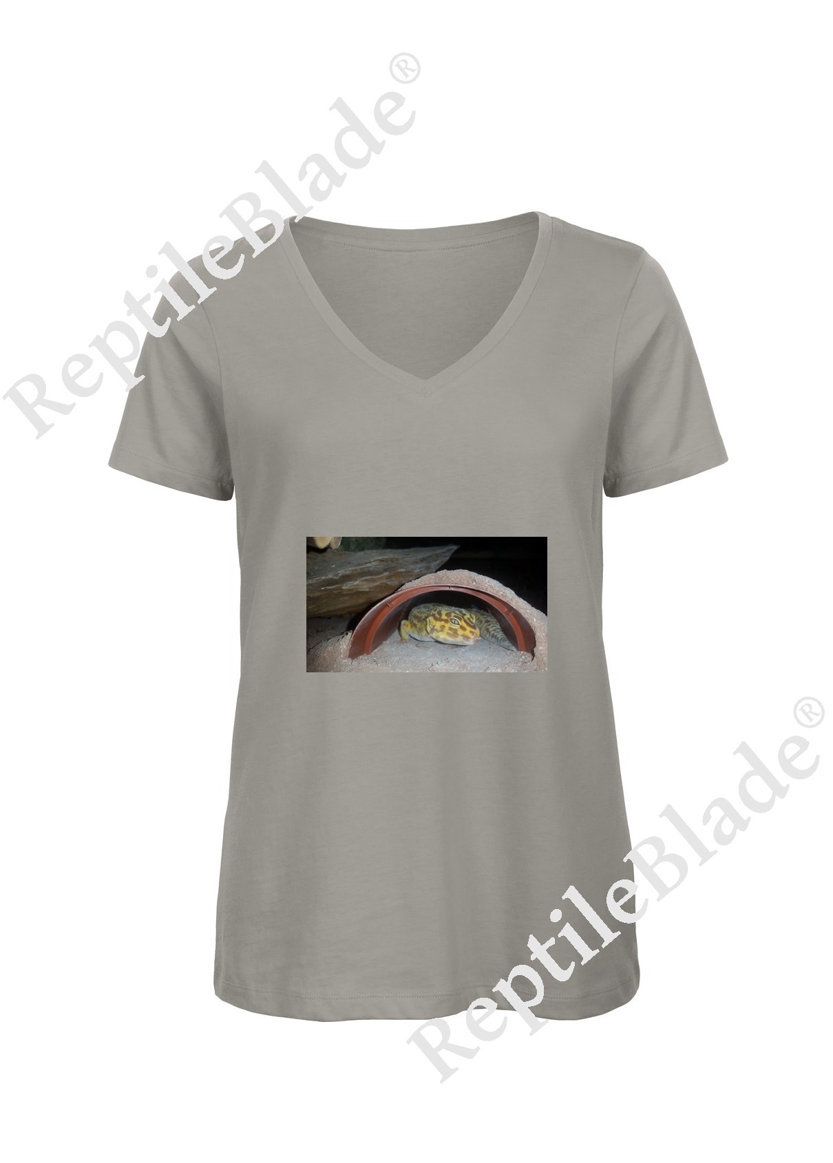 Miniature T-shirt femme col v "Lilo tortues"
