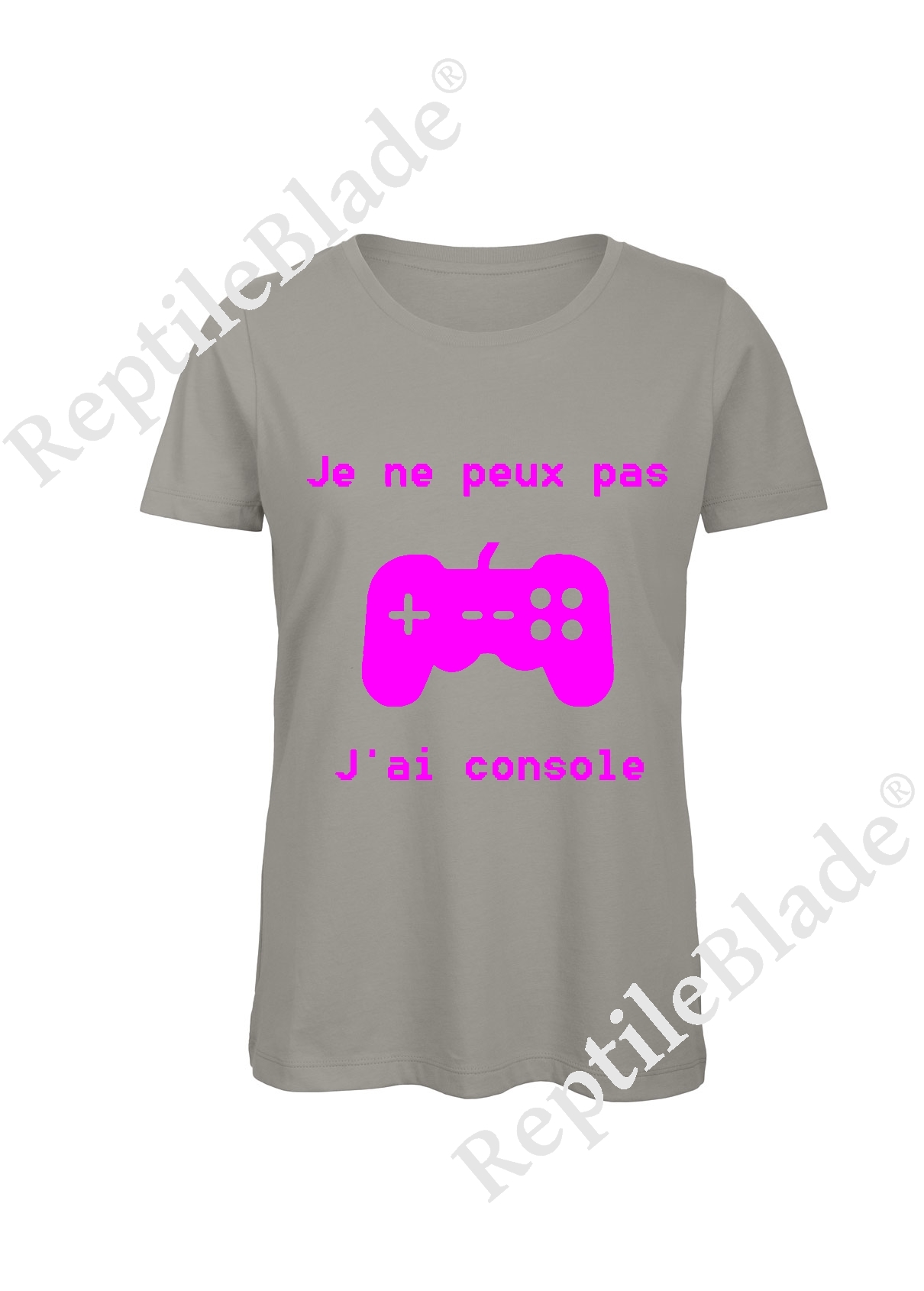 Miniature T-shirt femme "Je peux pas j'ai console"