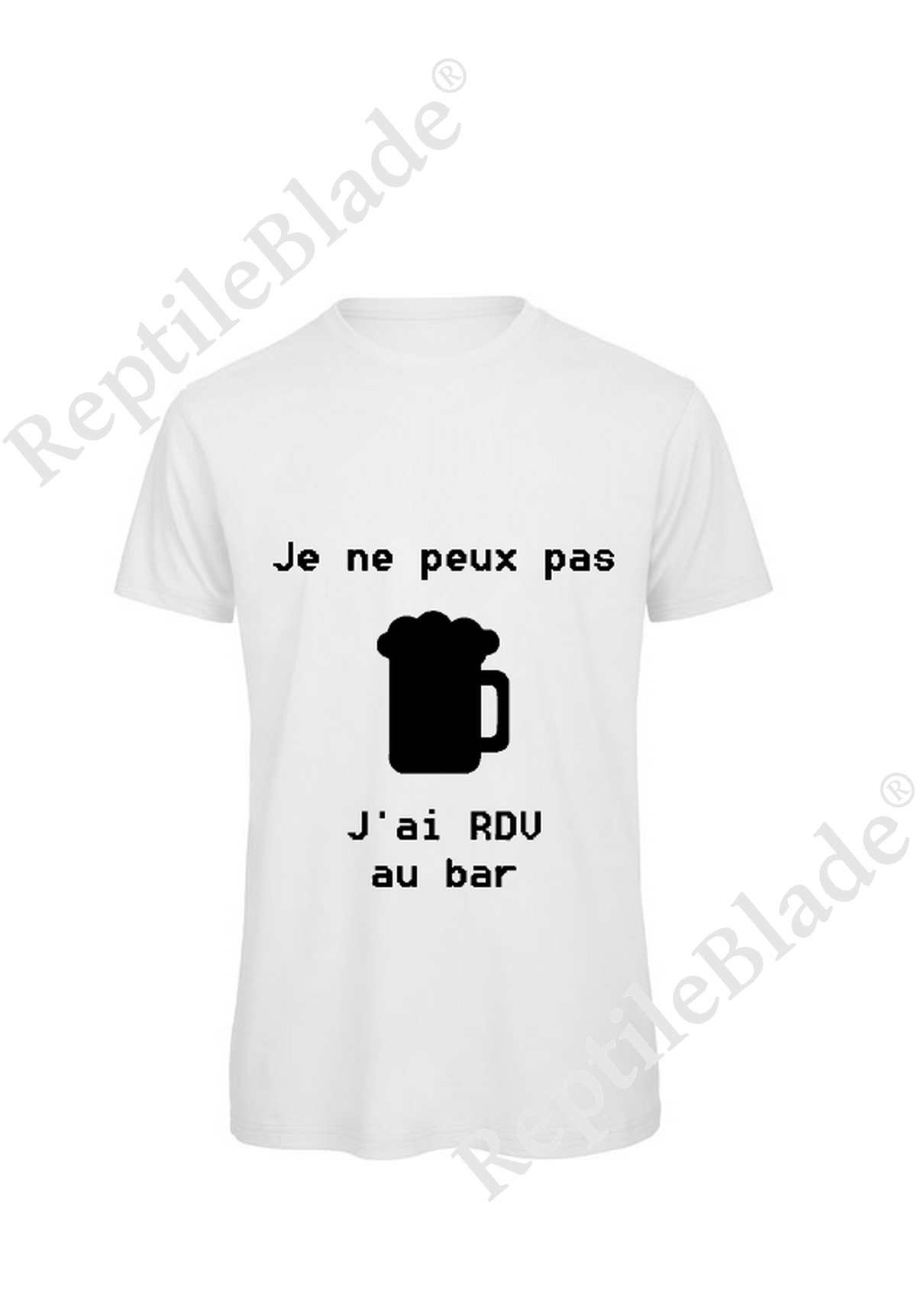 Miniature T-shirt homme "Je peux pas j'ai rdv au bar"