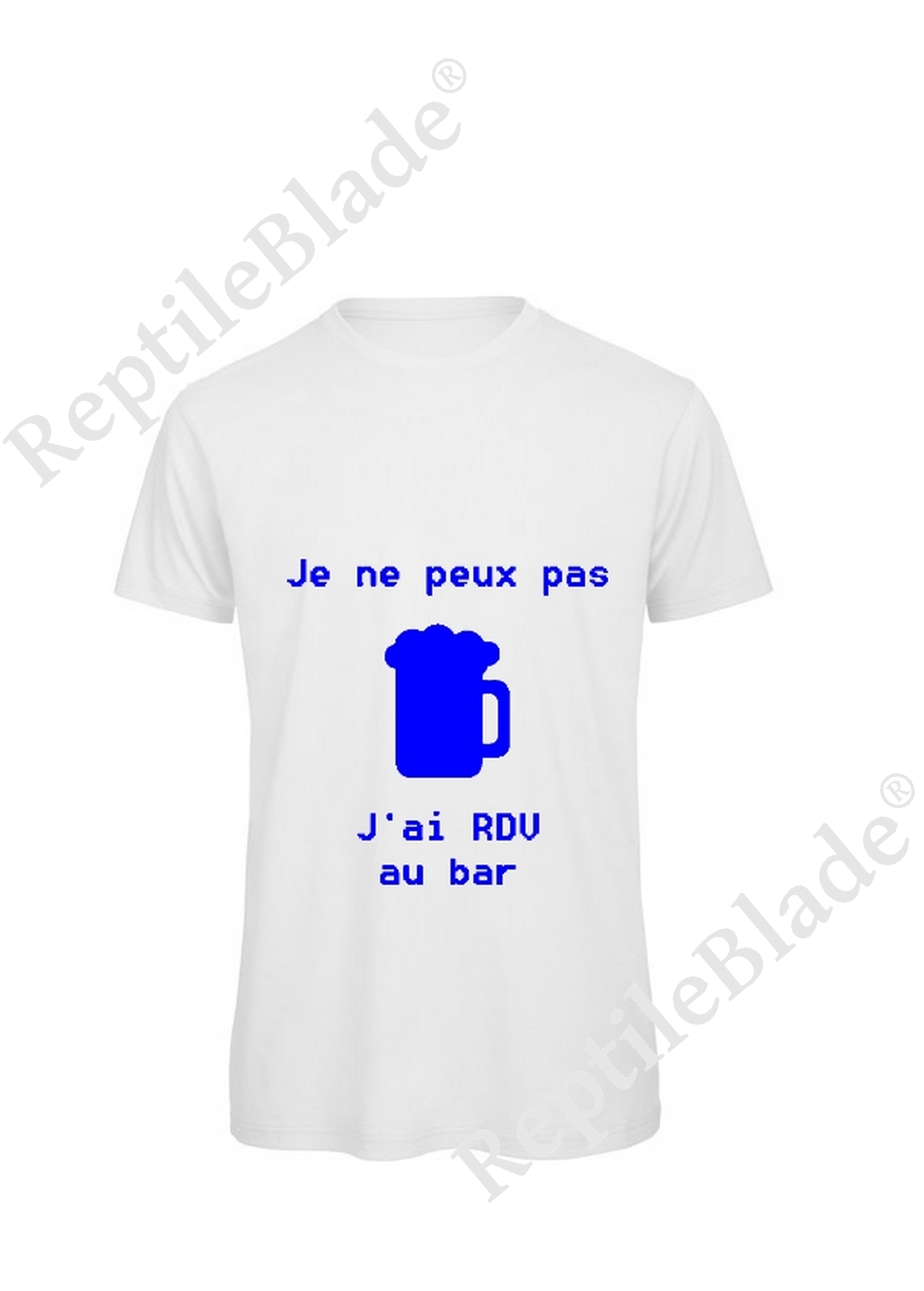 Miniature T-shirt homme "Je peux pas j'ai rdv au bar"