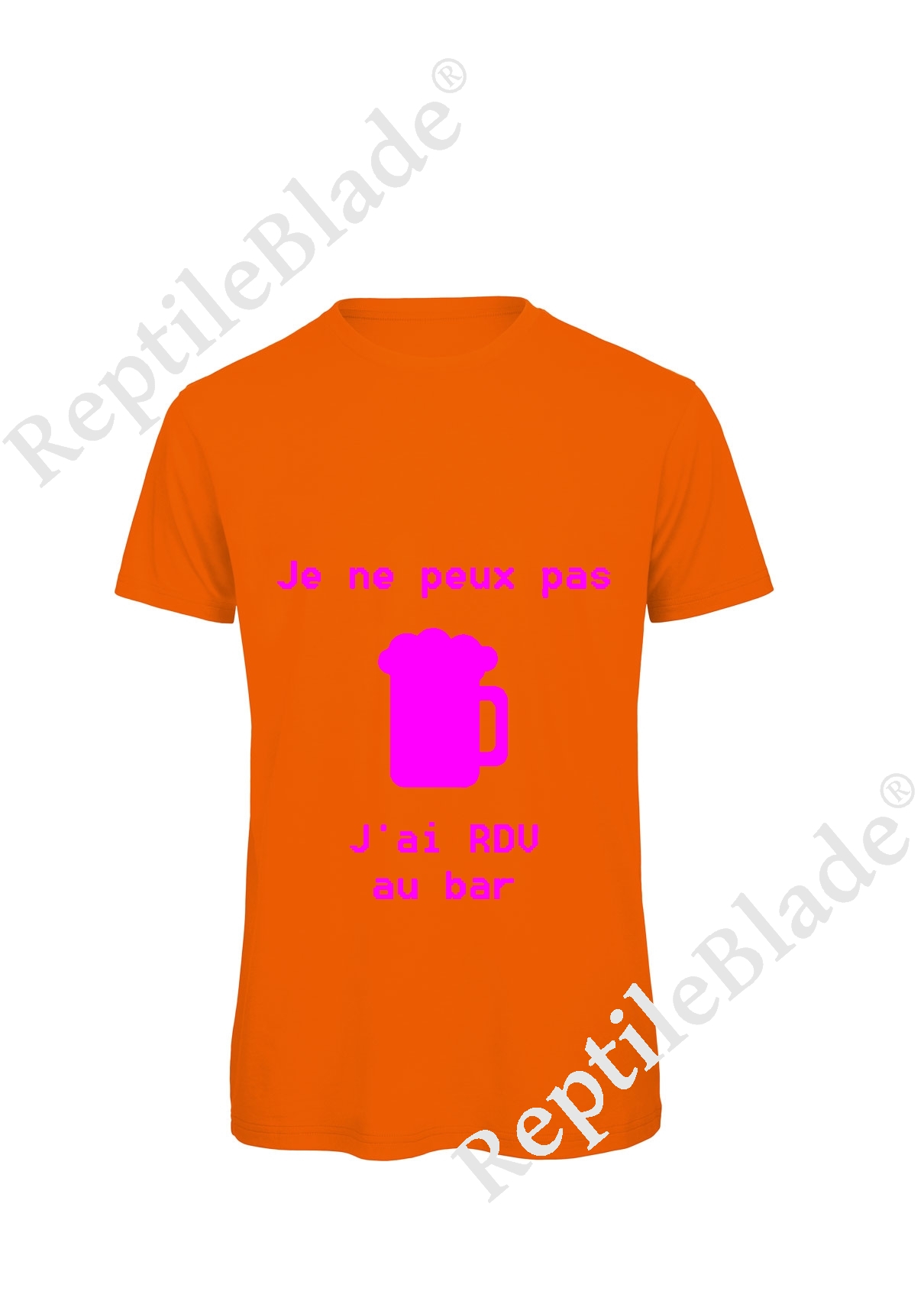 Miniature T-shirt homme "Je peux pas j'ai rdv au bar"