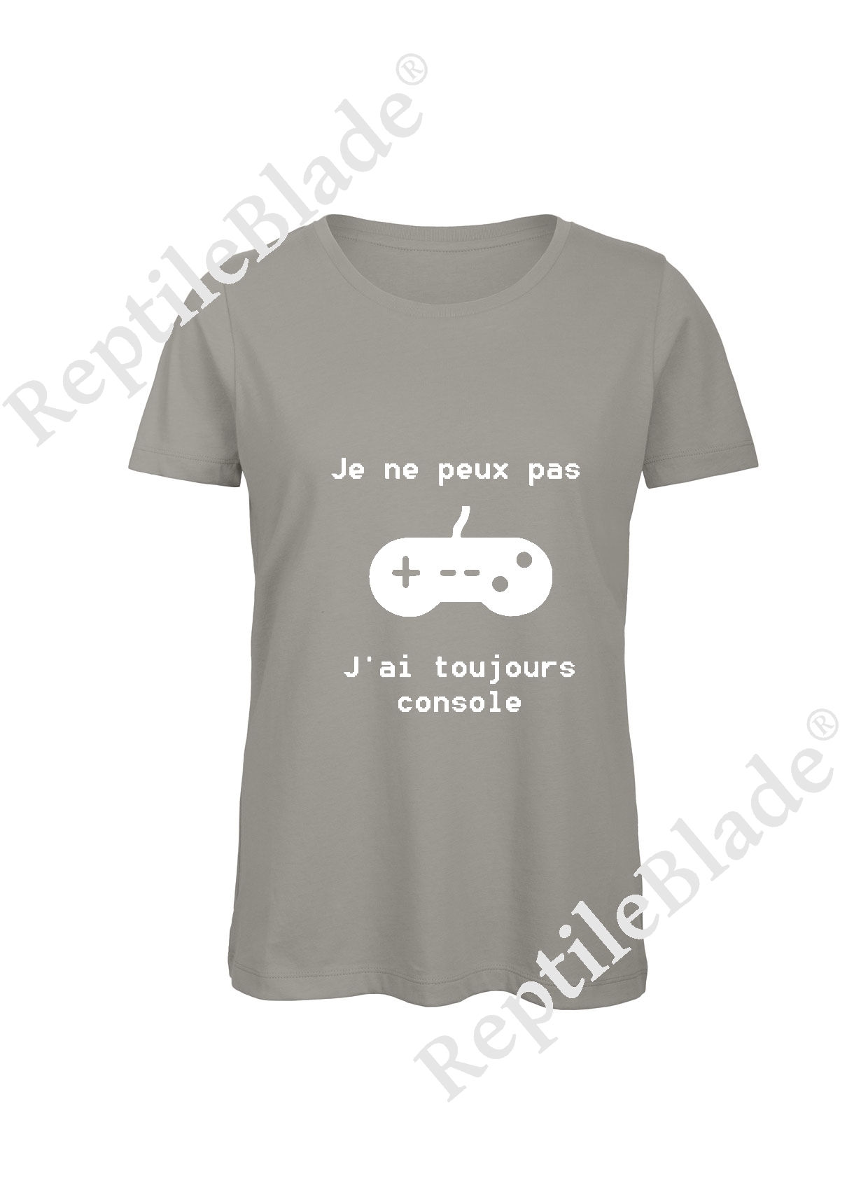 Miniature T-shirt femme "Je peux pas j'ai toujours console"