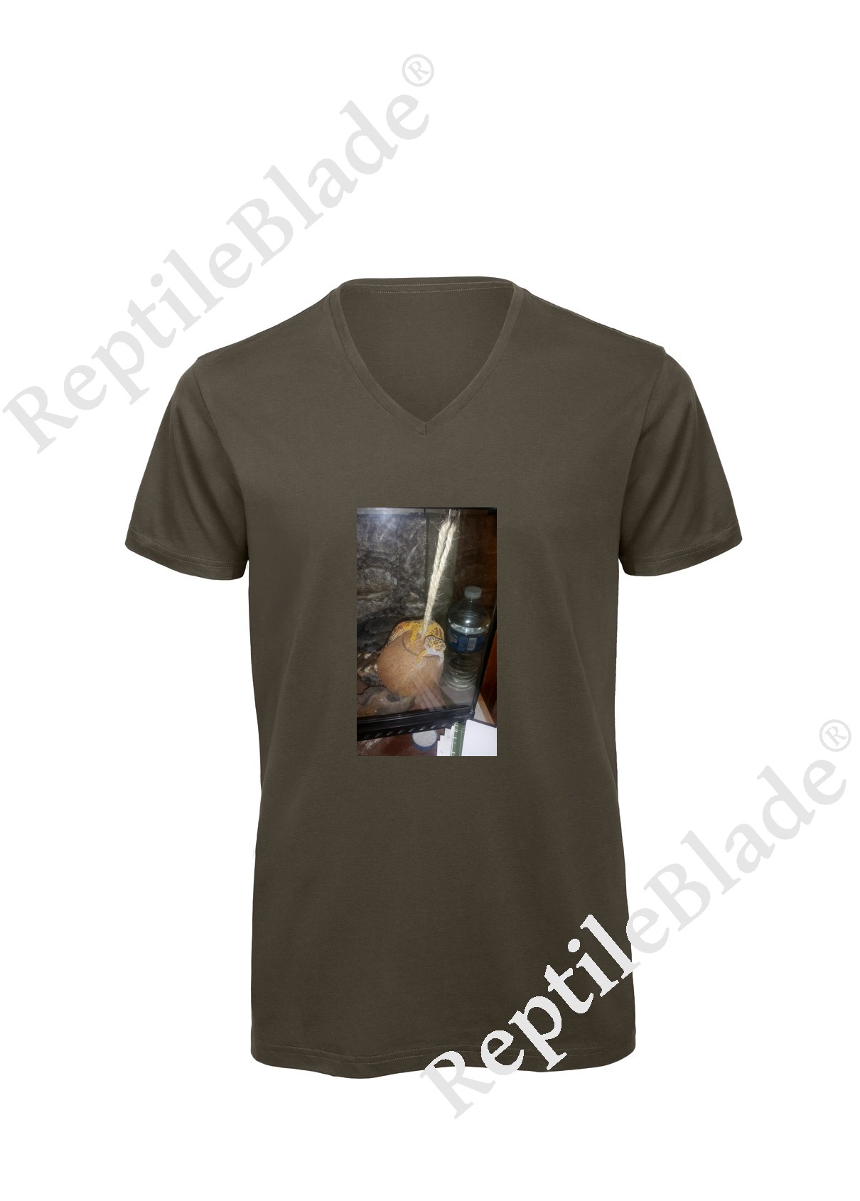 T-shirt homme col v "Lilo tortues"