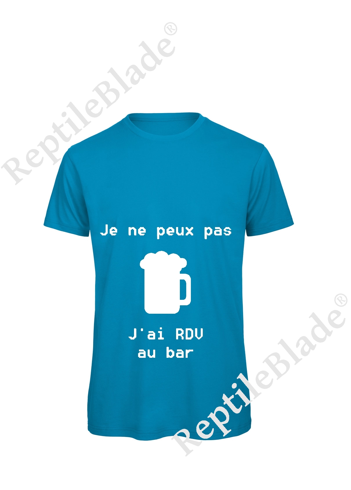 Miniature T-shirt homme "Je peux pas j'ai rdv au bar"
