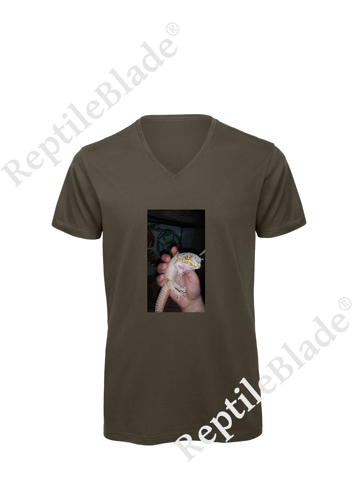 T-shirt homme col v "Lilo tortues"