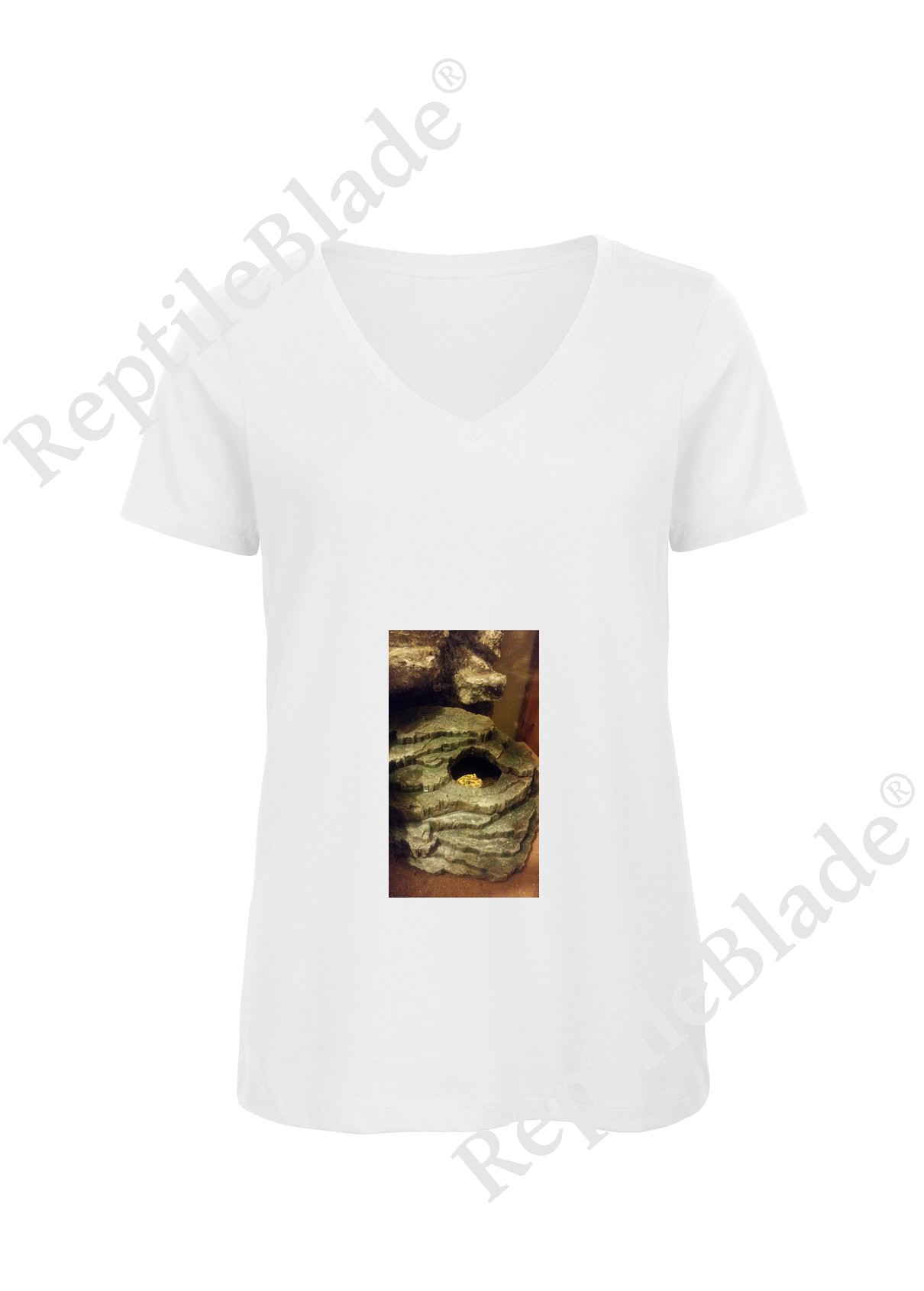 Miniature T-shirt femme col v "Lilo tortues"
